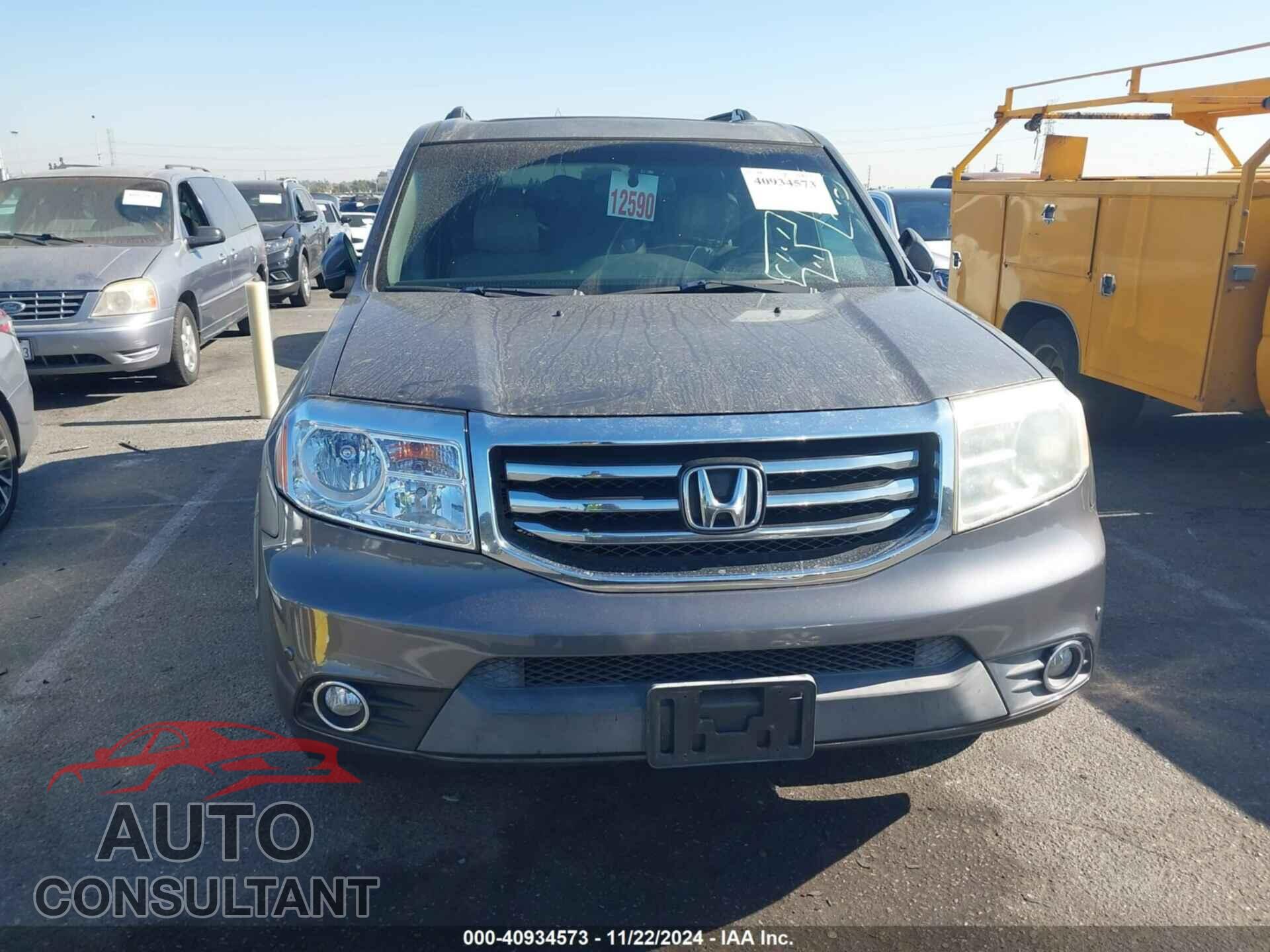 HONDA PILOT 2012 - 5FNYF3H92CB029902