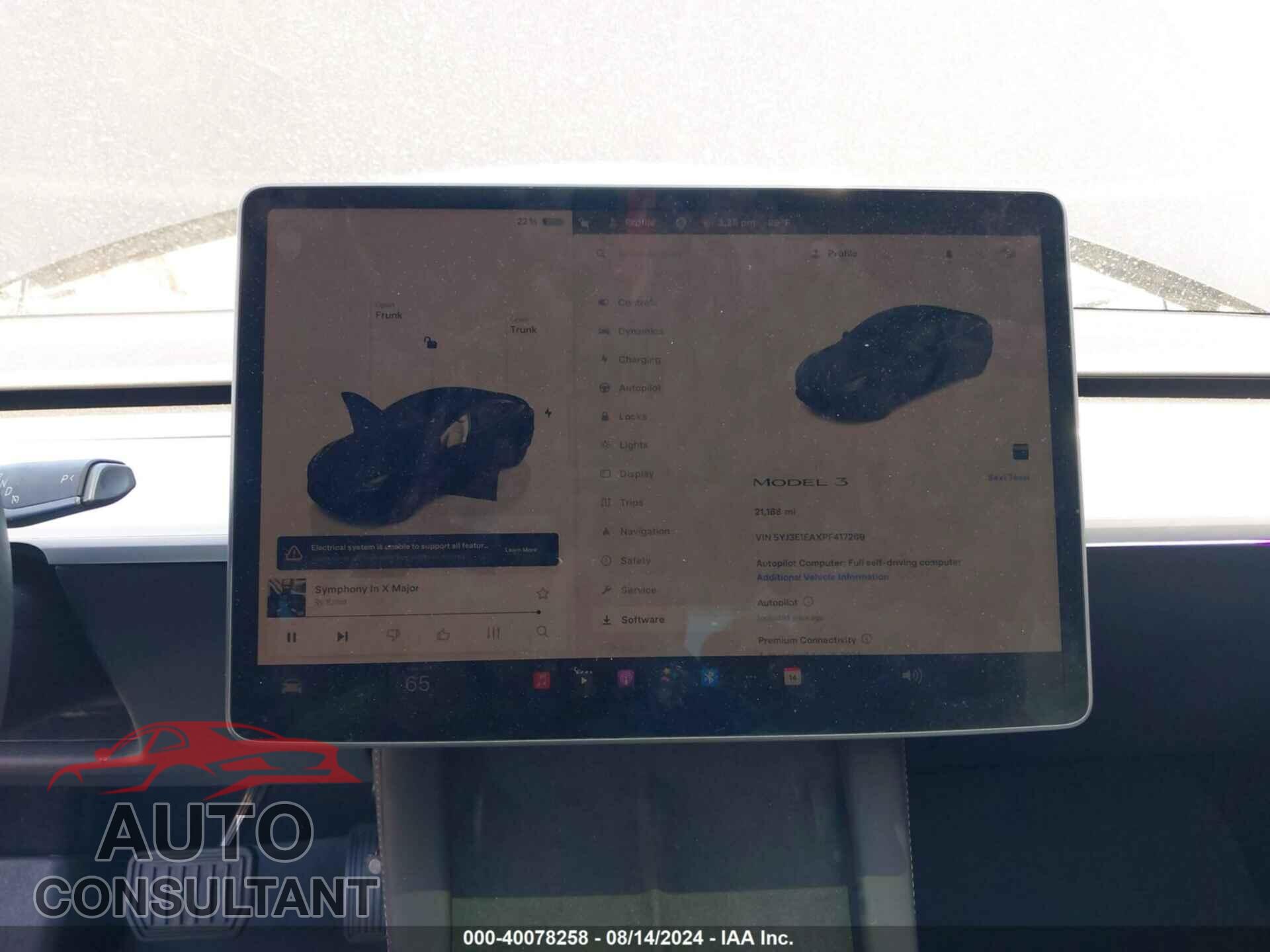 TESLA MODEL 3 2023 - 5YJ3E1EAXPF417269