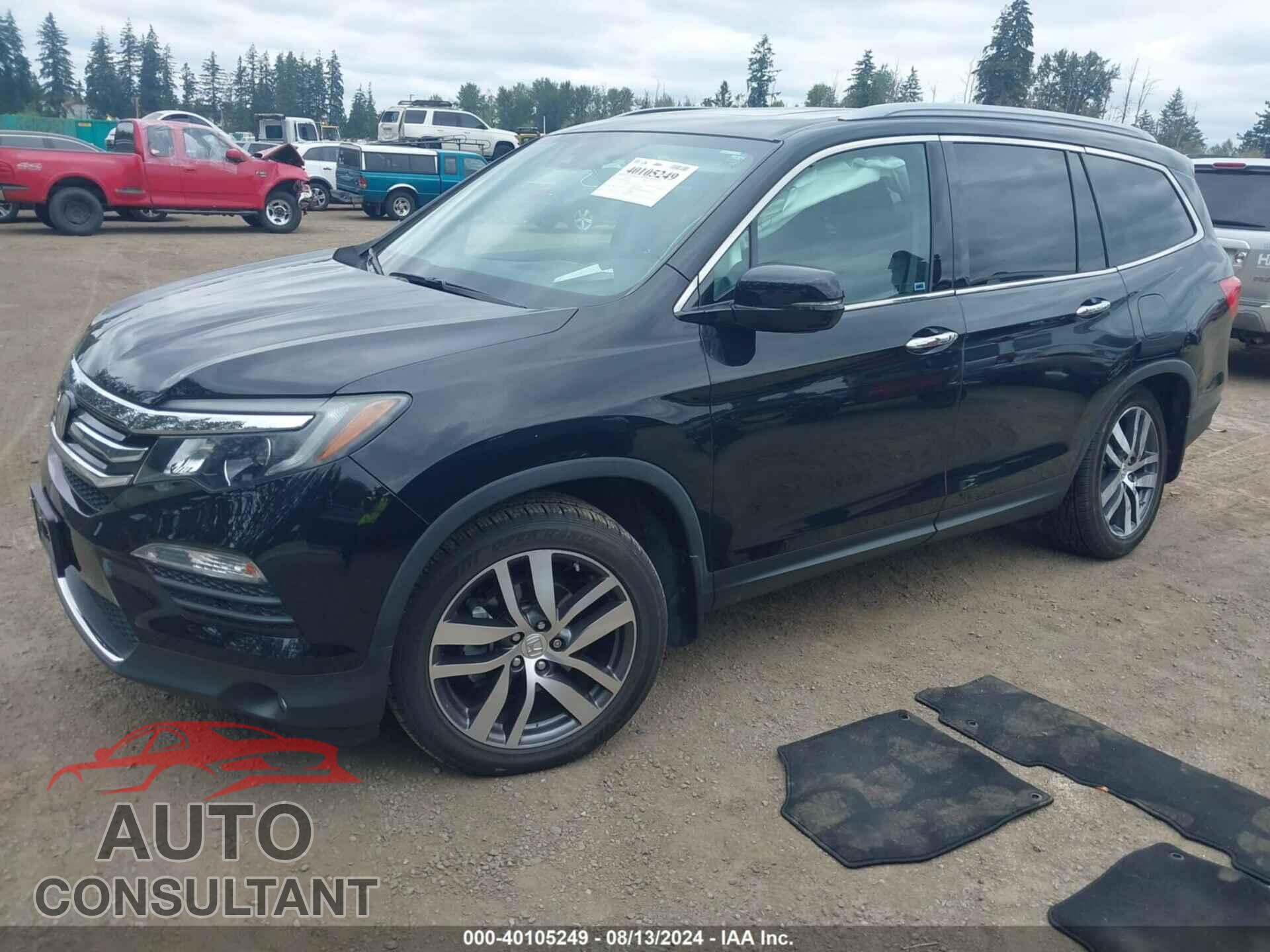 HONDA PILOT 2017 - 5FNYF6H95HB069206