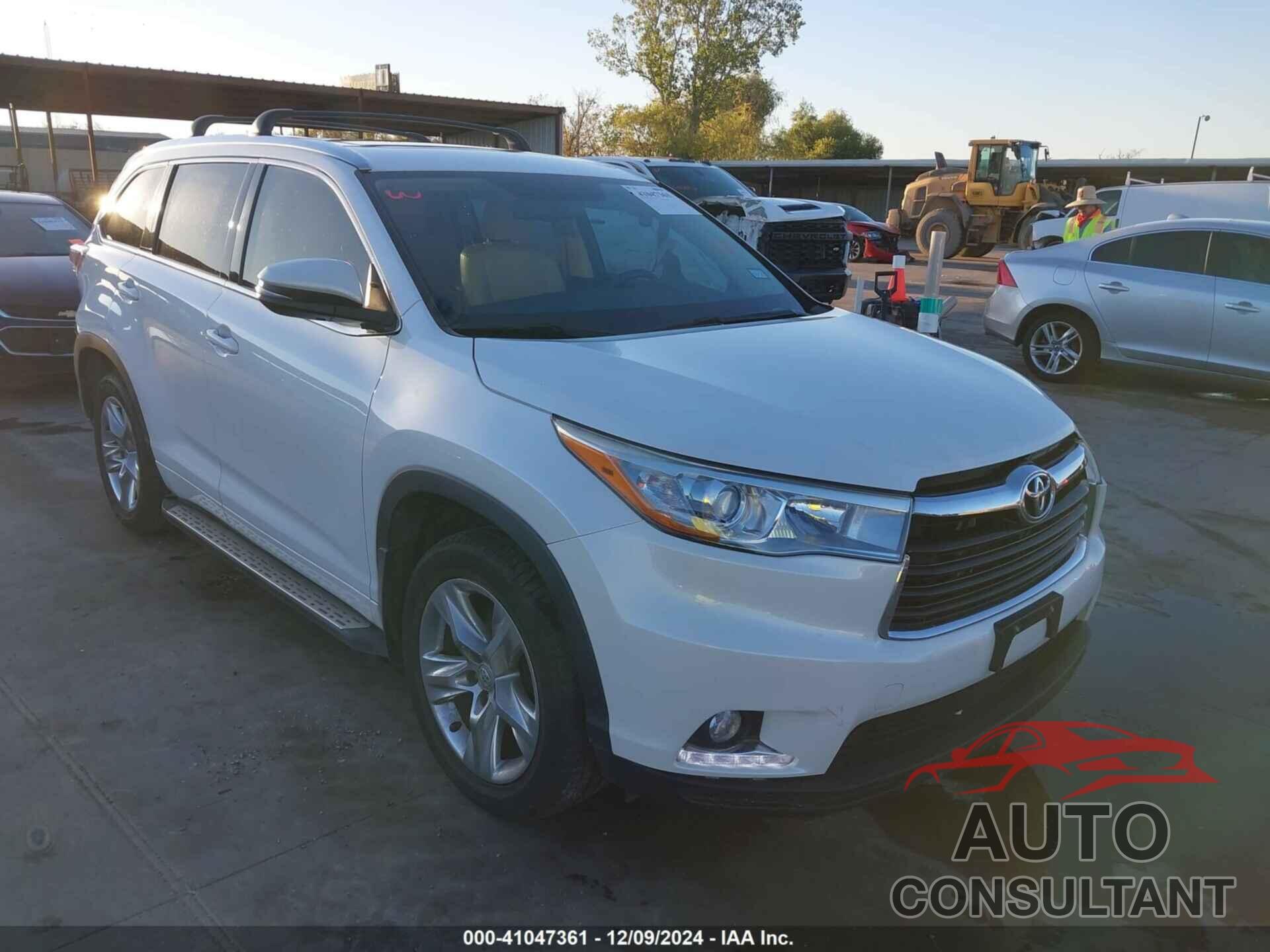 TOYOTA HIGHLANDER 2015 - 5TDYKRFH9FS088437