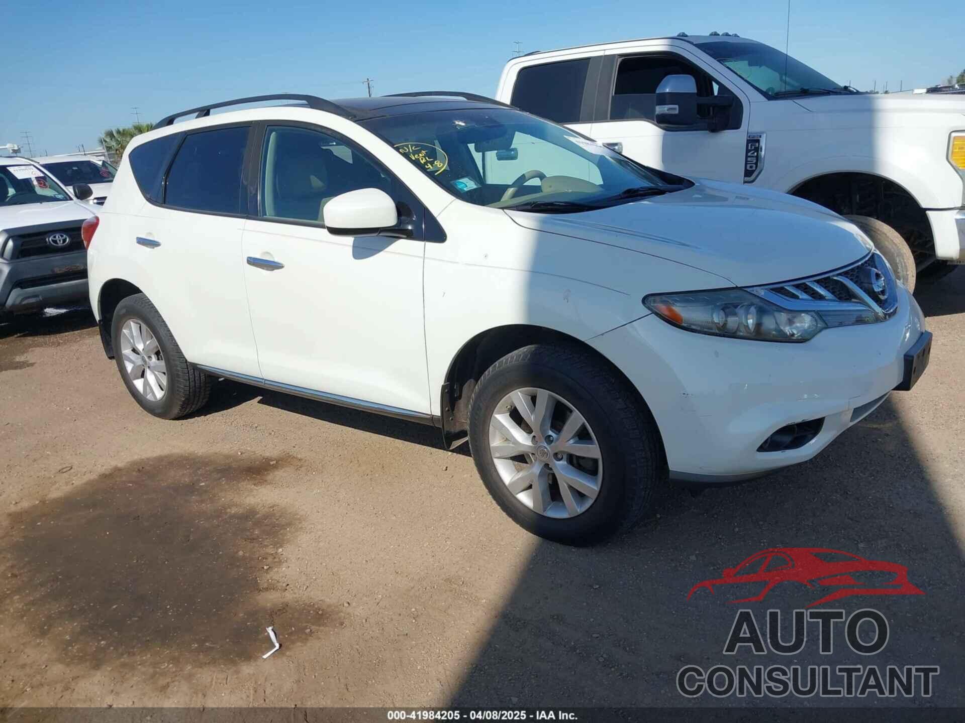 NISSAN MURANO 2011 - JN8AZ1MU6BW061788