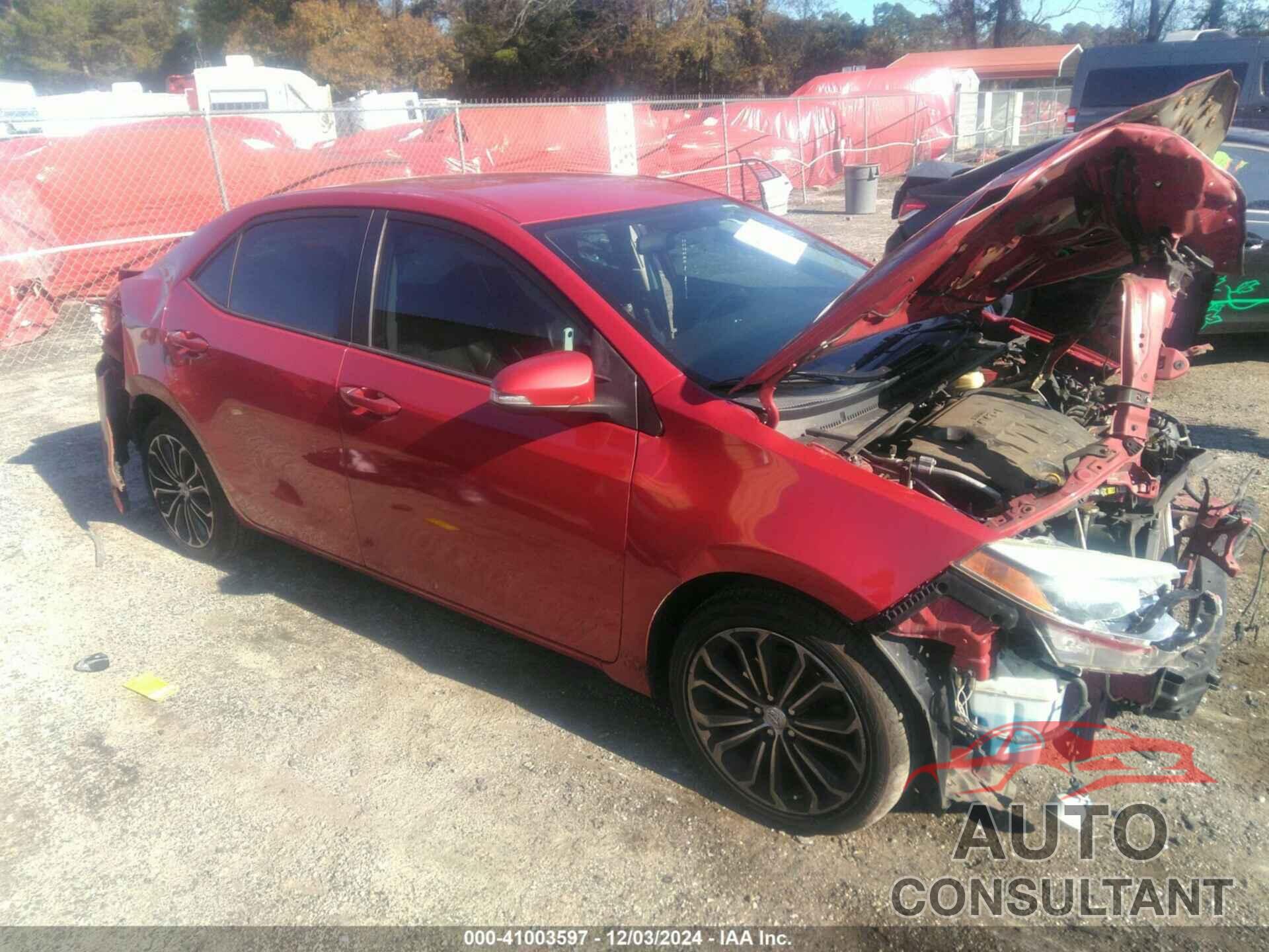 TOYOTA COROLLA 2016 - 2T1BURHE7GC553889