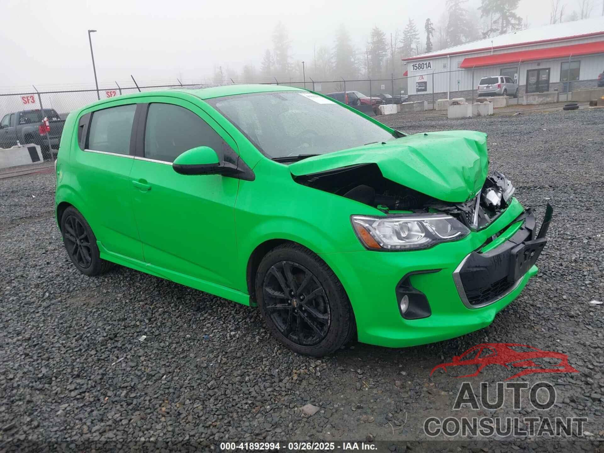 CHEVROLET SONIC 2017 - 1G1JD6SB8H4171117