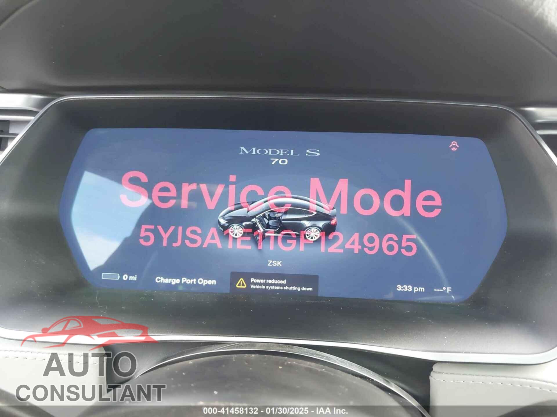 TESLA MODEL S 2016 - 5YJSA1E11GF124965