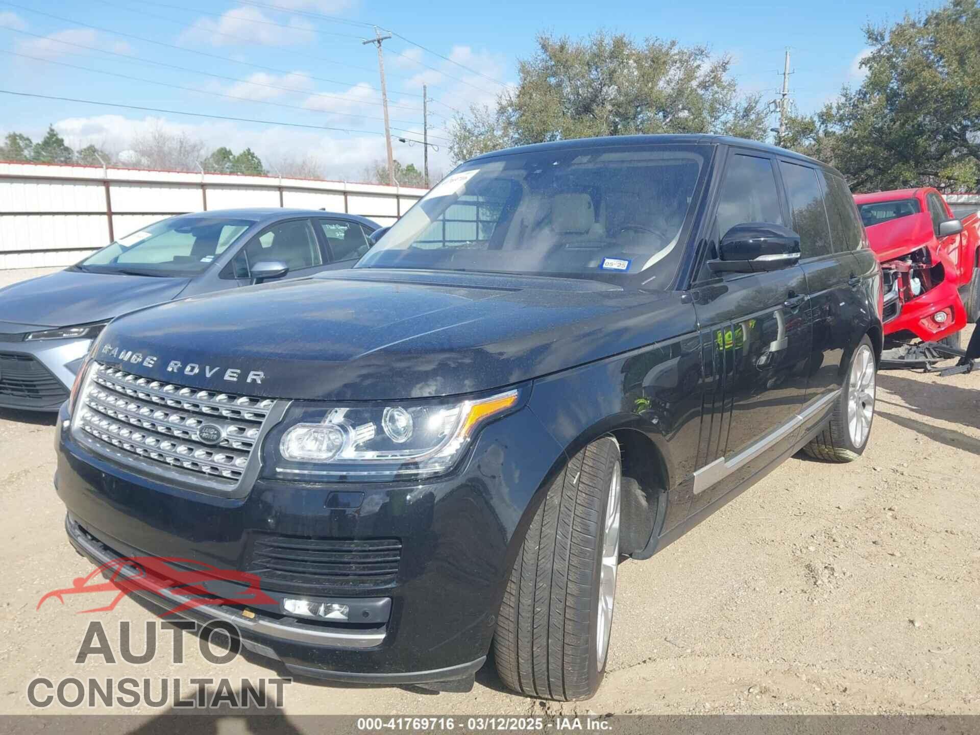 LAND ROVER RANGE ROVER 2017 - SALGS2FV5HA347782