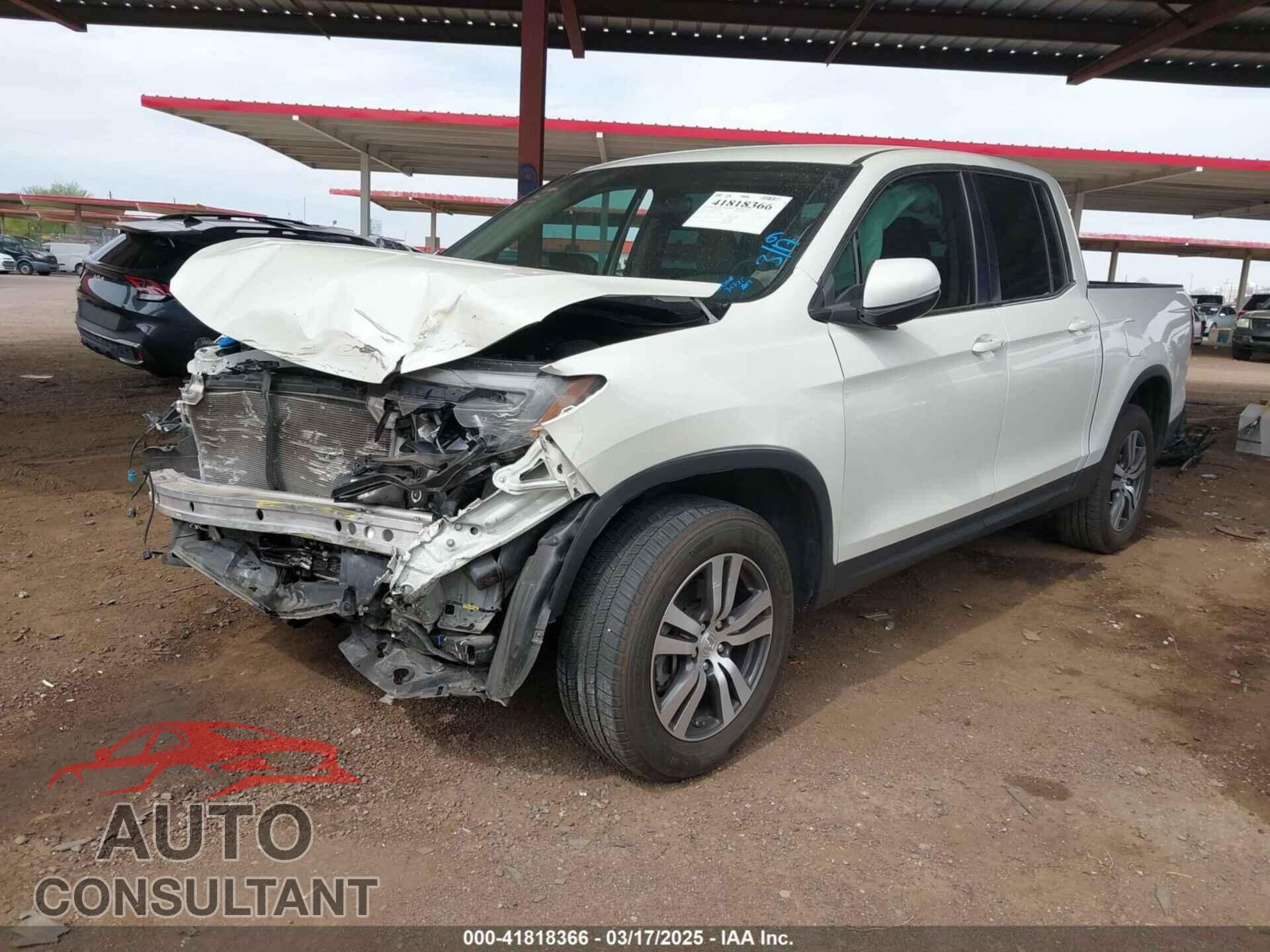 HONDA RIDGELINE 2017 - 5FPYK3F45HB037588