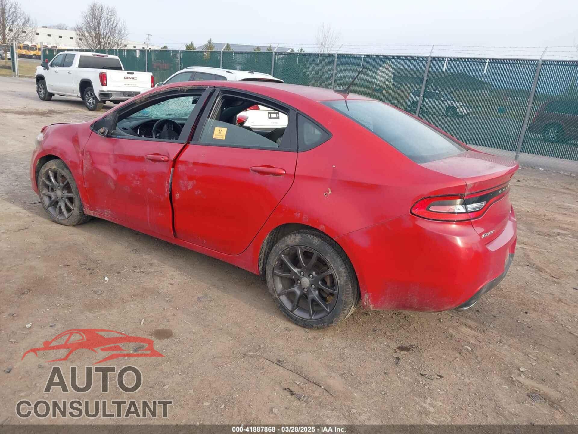 DODGE DART 2016 - 1C3CDFBB8GD592337