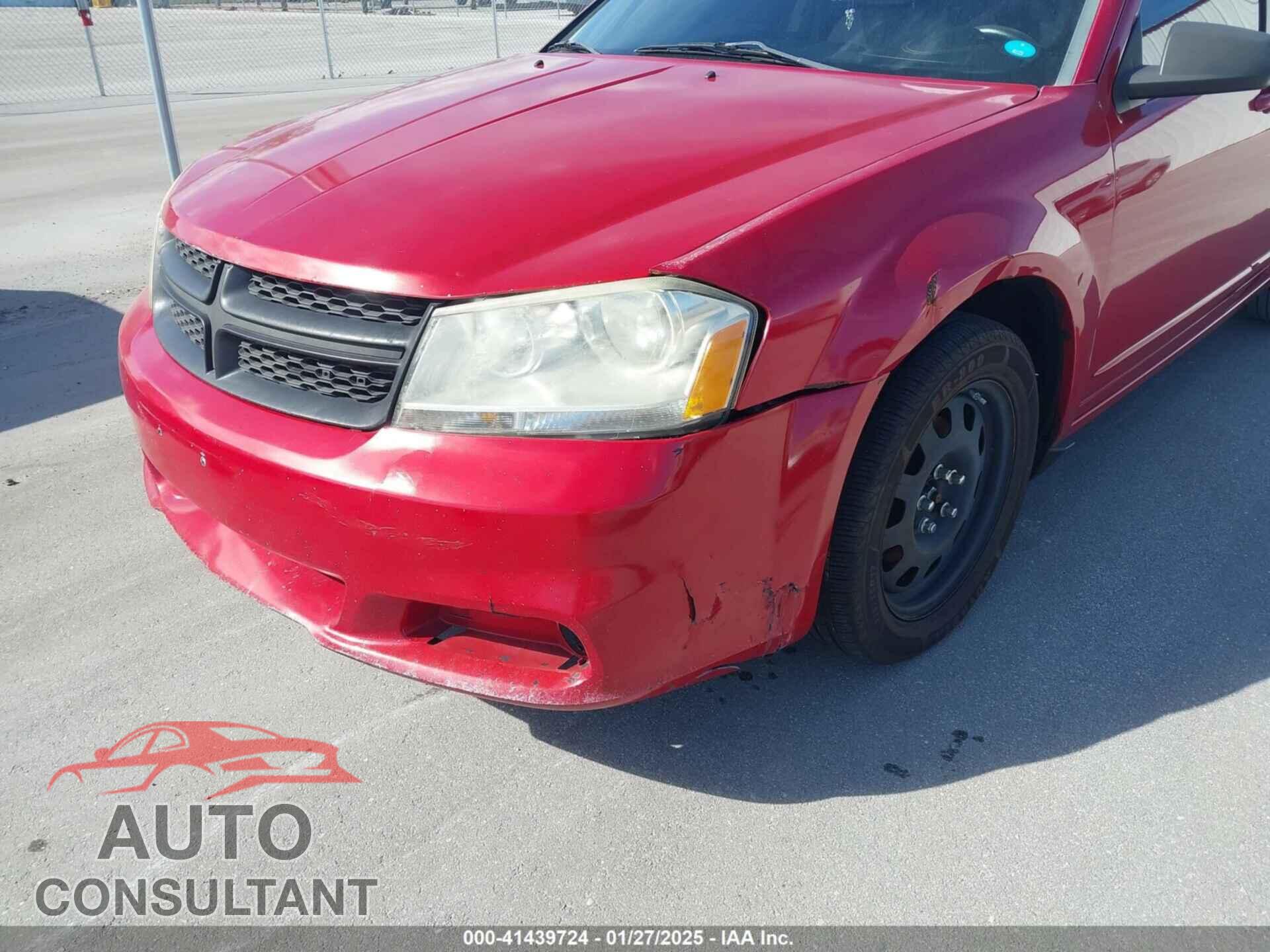 DODGE AVENGER 2013 - 1C3CDZAB8DN588992