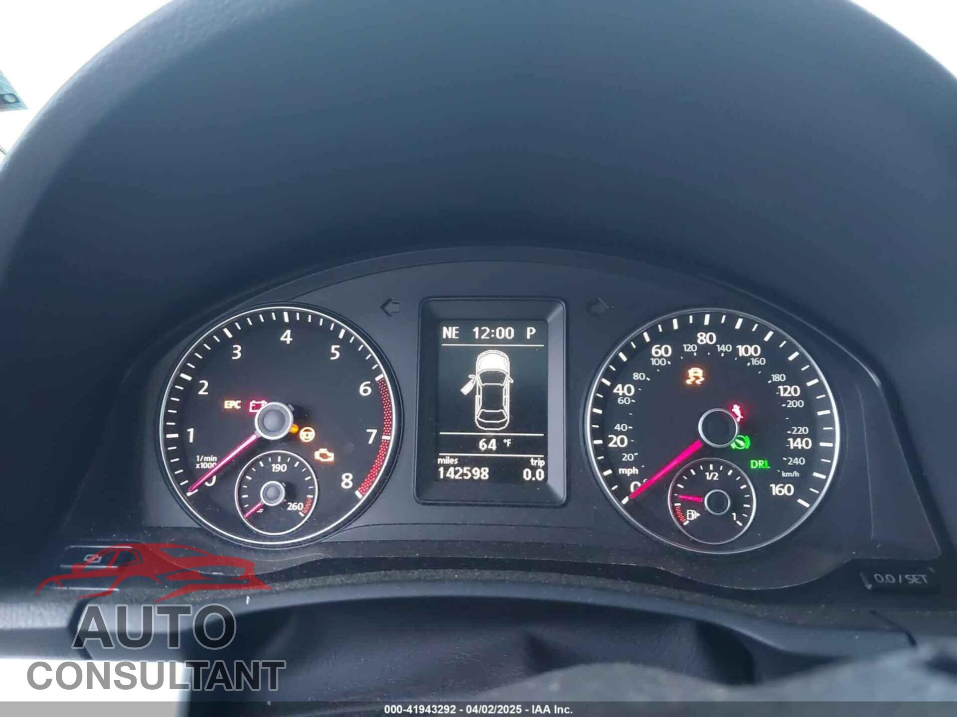 VOLKSWAGEN EOS 2012 - WVWBW7AH5CV007490