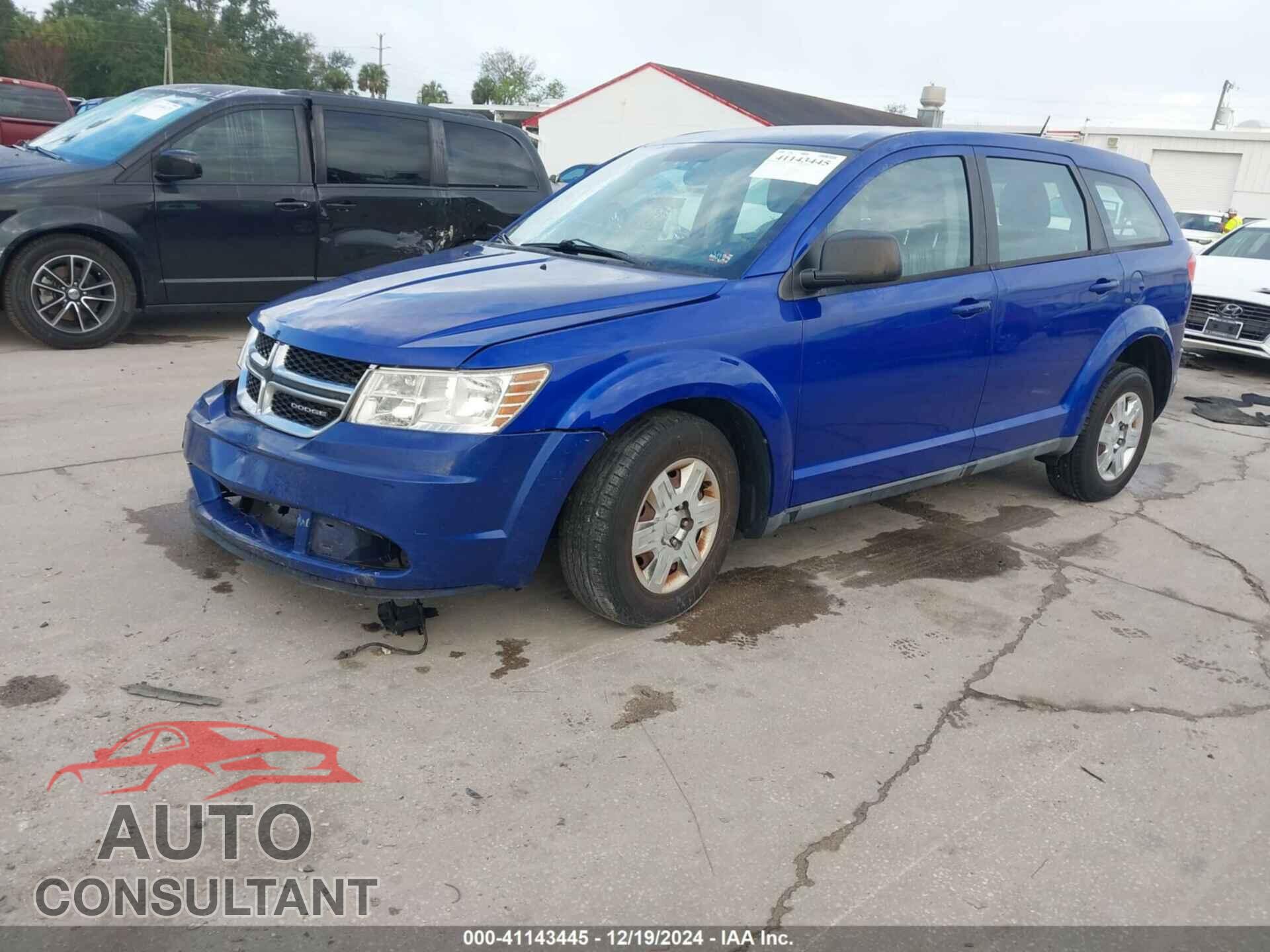 DODGE JOURNEY 2012 - 3C4PDCAB7CT216942