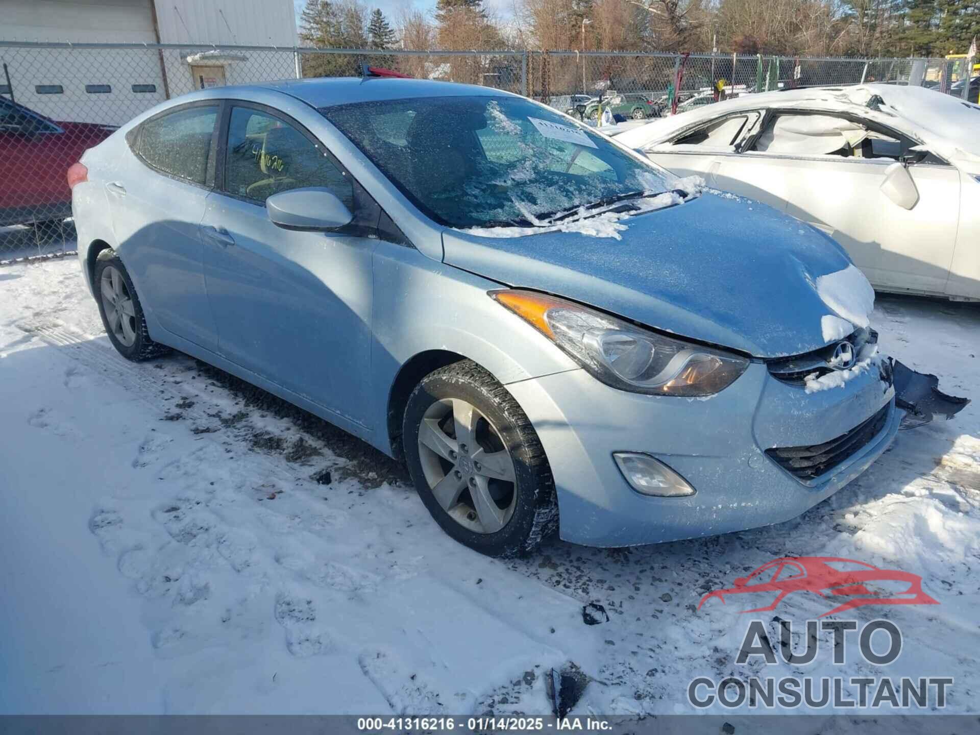 HYUNDAI ELANTRA 2012 - KMHDH4AE3CU234962