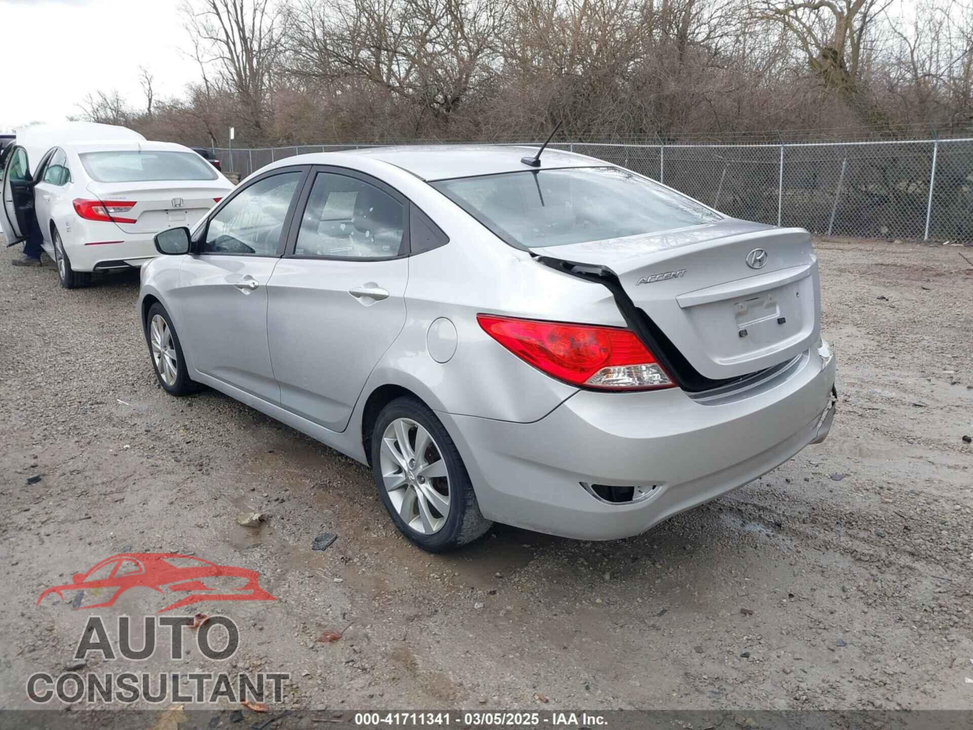 HYUNDAI ACCENT 2012 - KMHCU4AE4CU078289