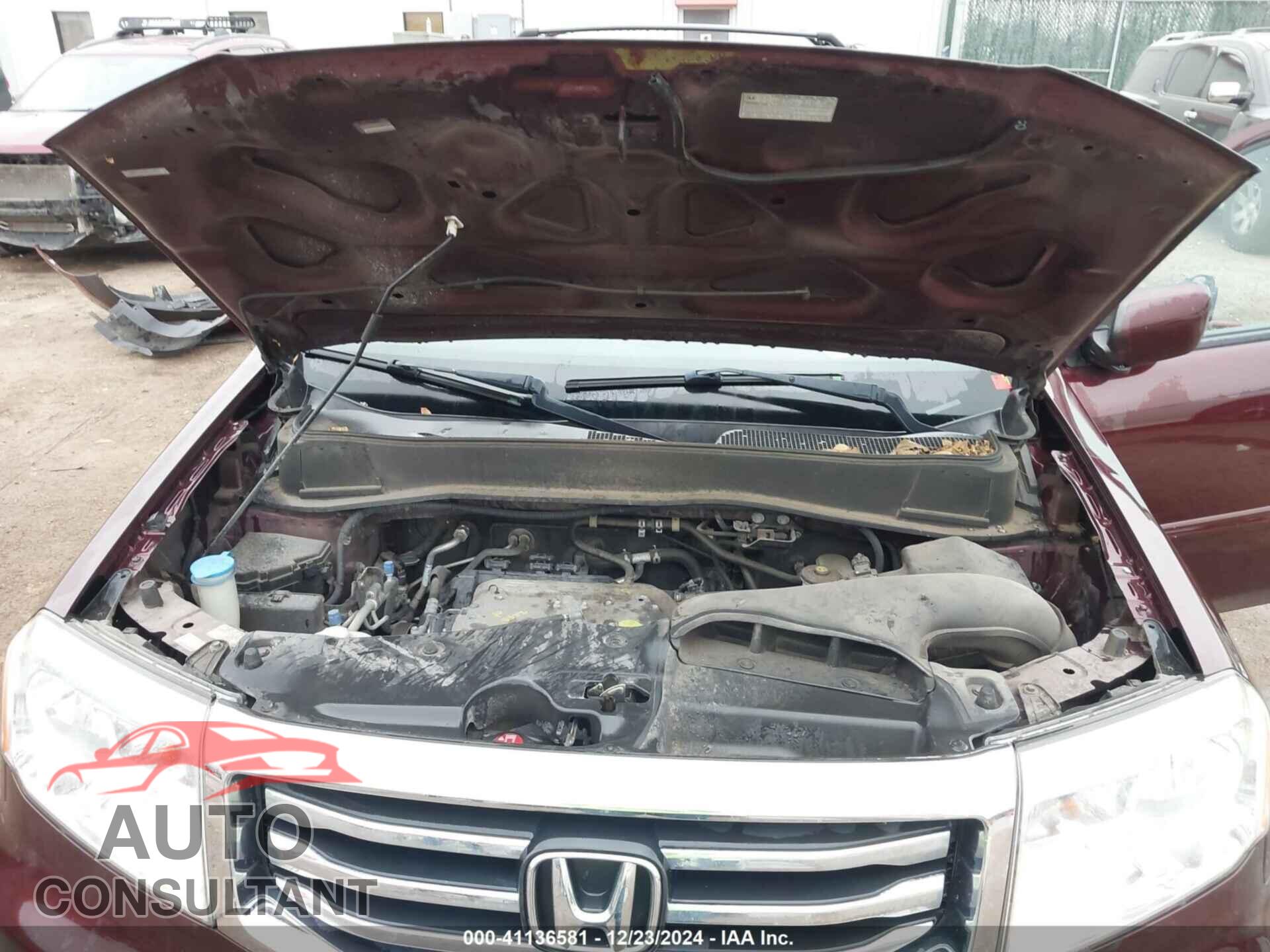 HONDA PILOT 2012 - 5FNYF4H58CB071431