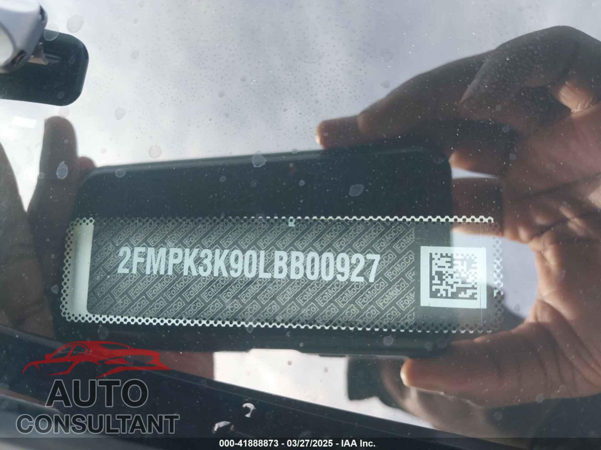 FORD EDGE 2020 - 2FMPK3K90LBB00927