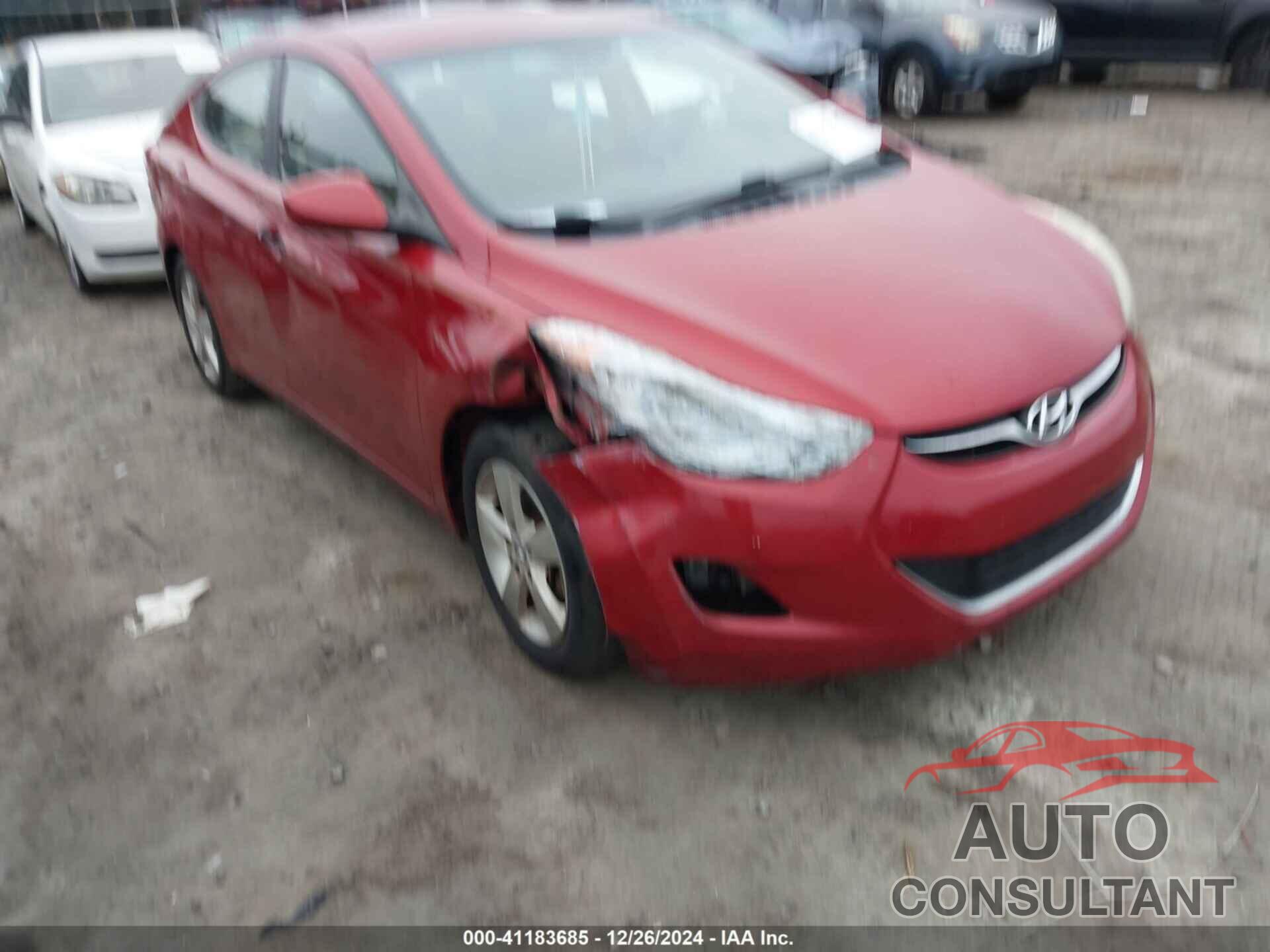 HYUNDAI ELANTRA 2013 - KMHDH4AE3DU866281