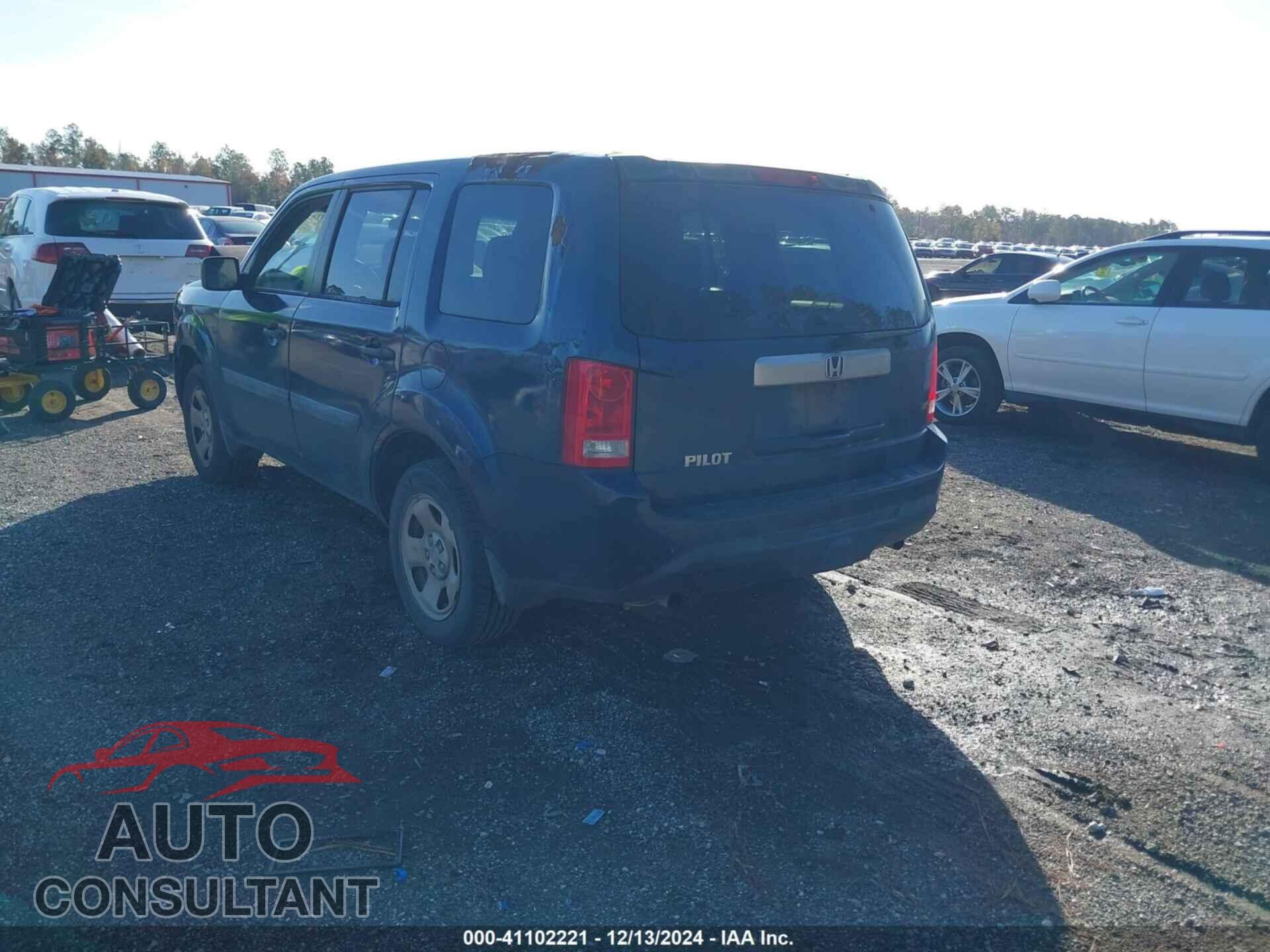 HONDA PILOT 2012 - 5FNYF3H22CB029269