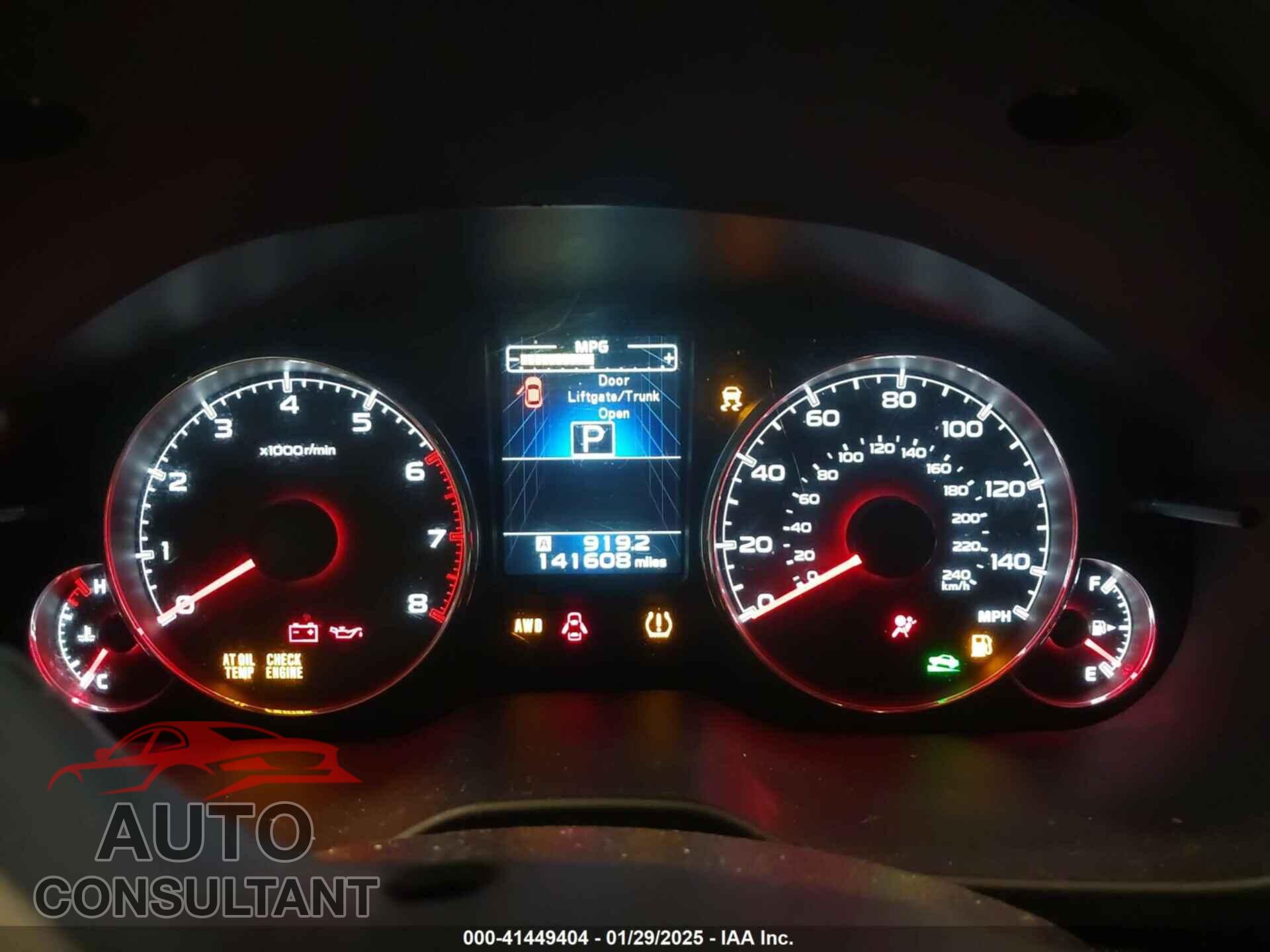 SUBARU OUTBACK 2013 - 4S4BRBKC9D3294841