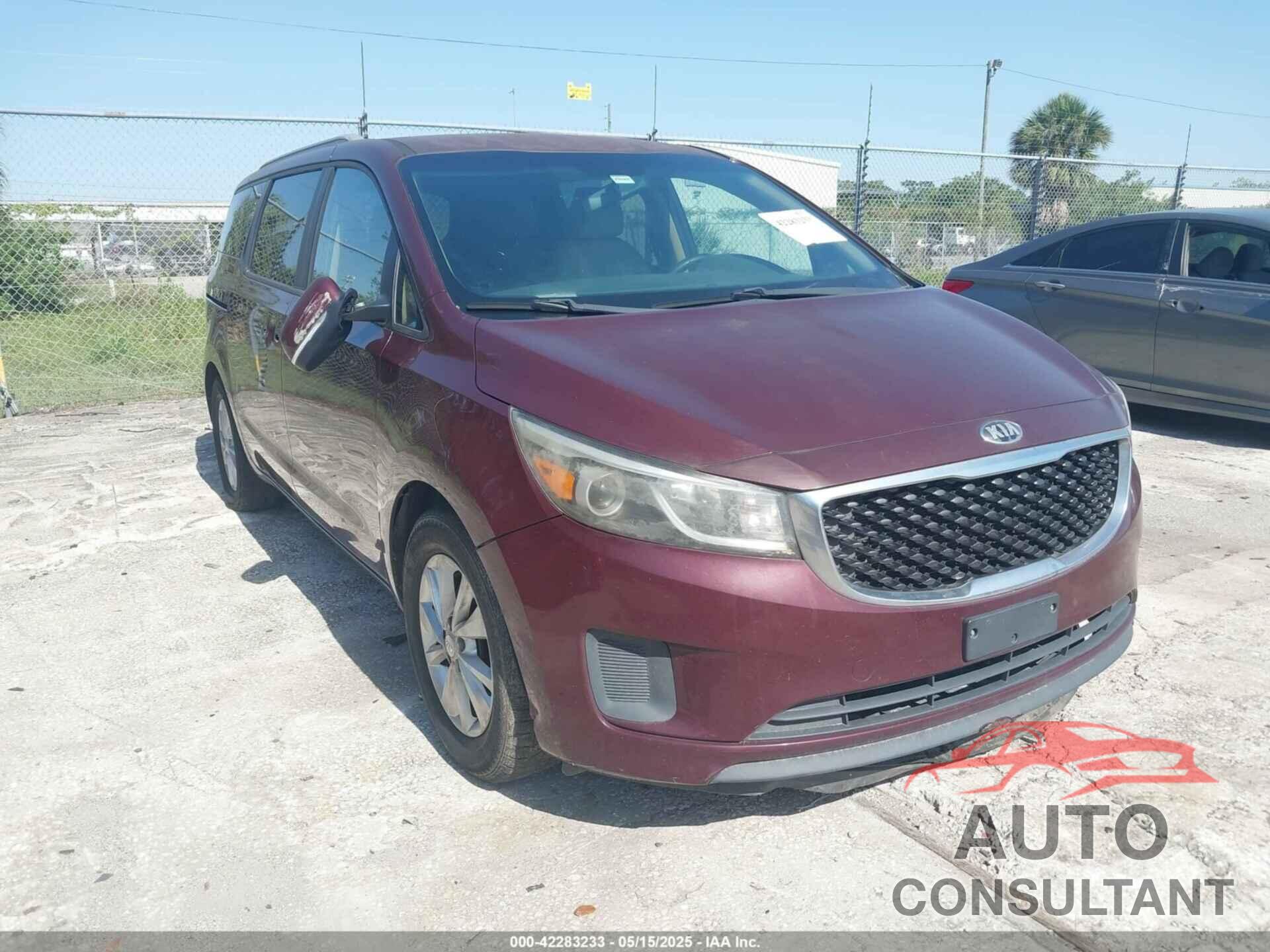 KIA SEDONA 2016 - KNDMB5C12G6084696