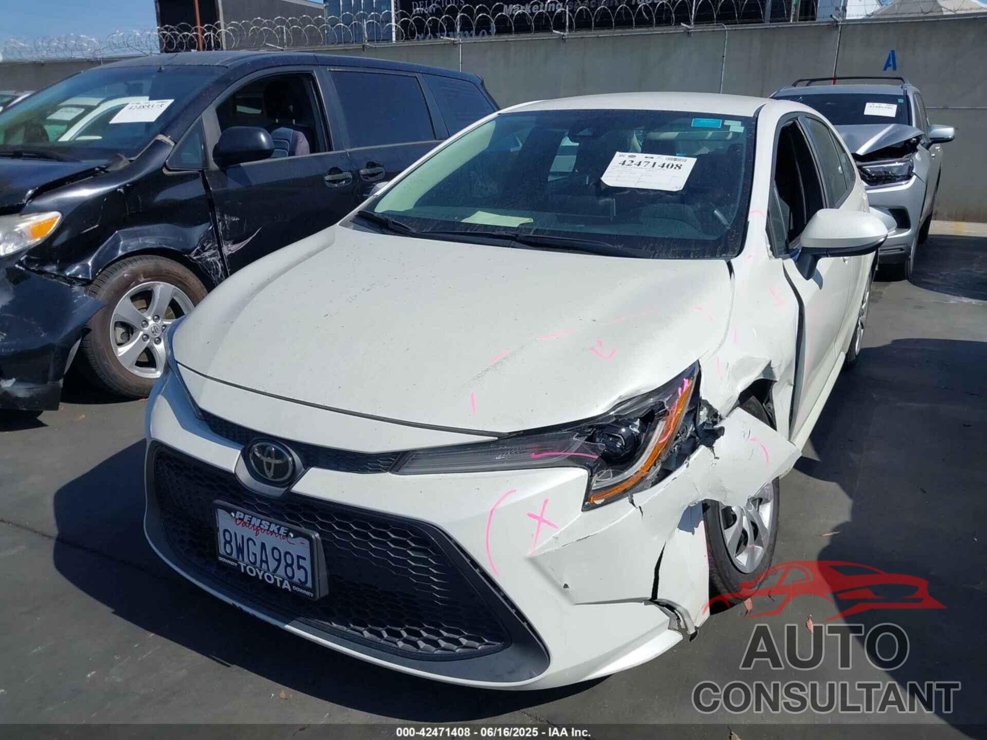 TOYOTA COROLLA 2021 - 5YFEPMAE7MP223294