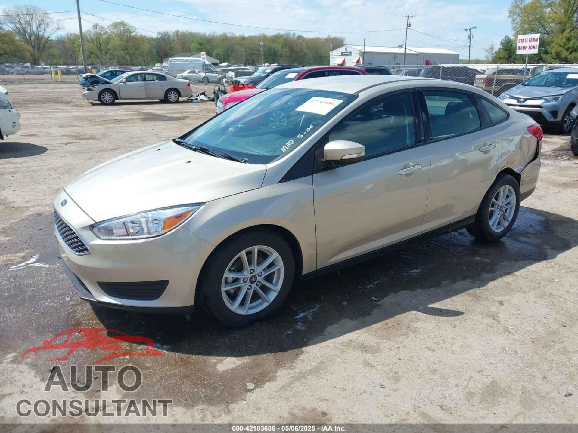 FORD FOCUS 2017 - 1FADP3F29HL229459