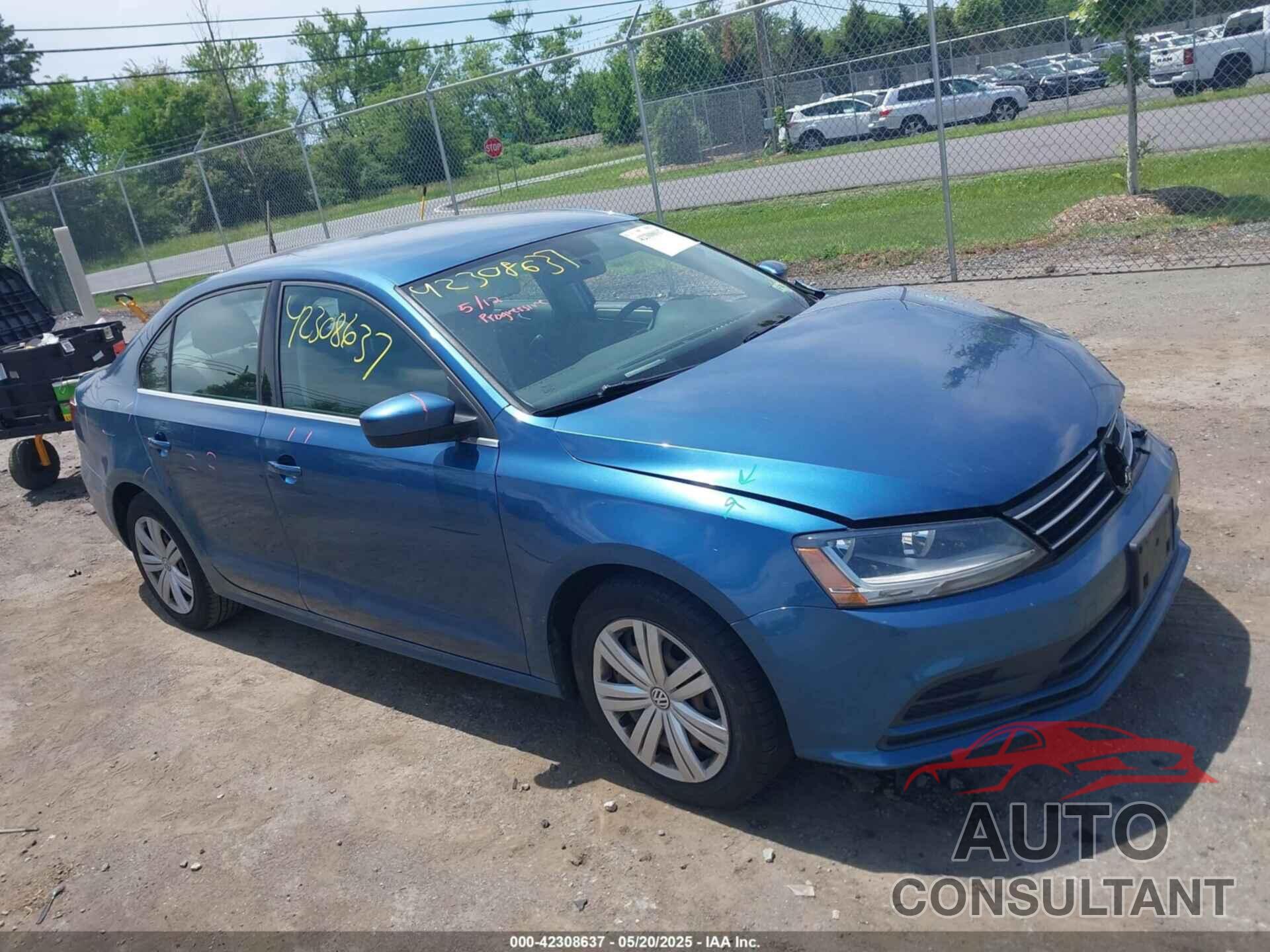 VOLKSWAGEN JETTA 2017 - 3VW2B7AJ8HM281778
