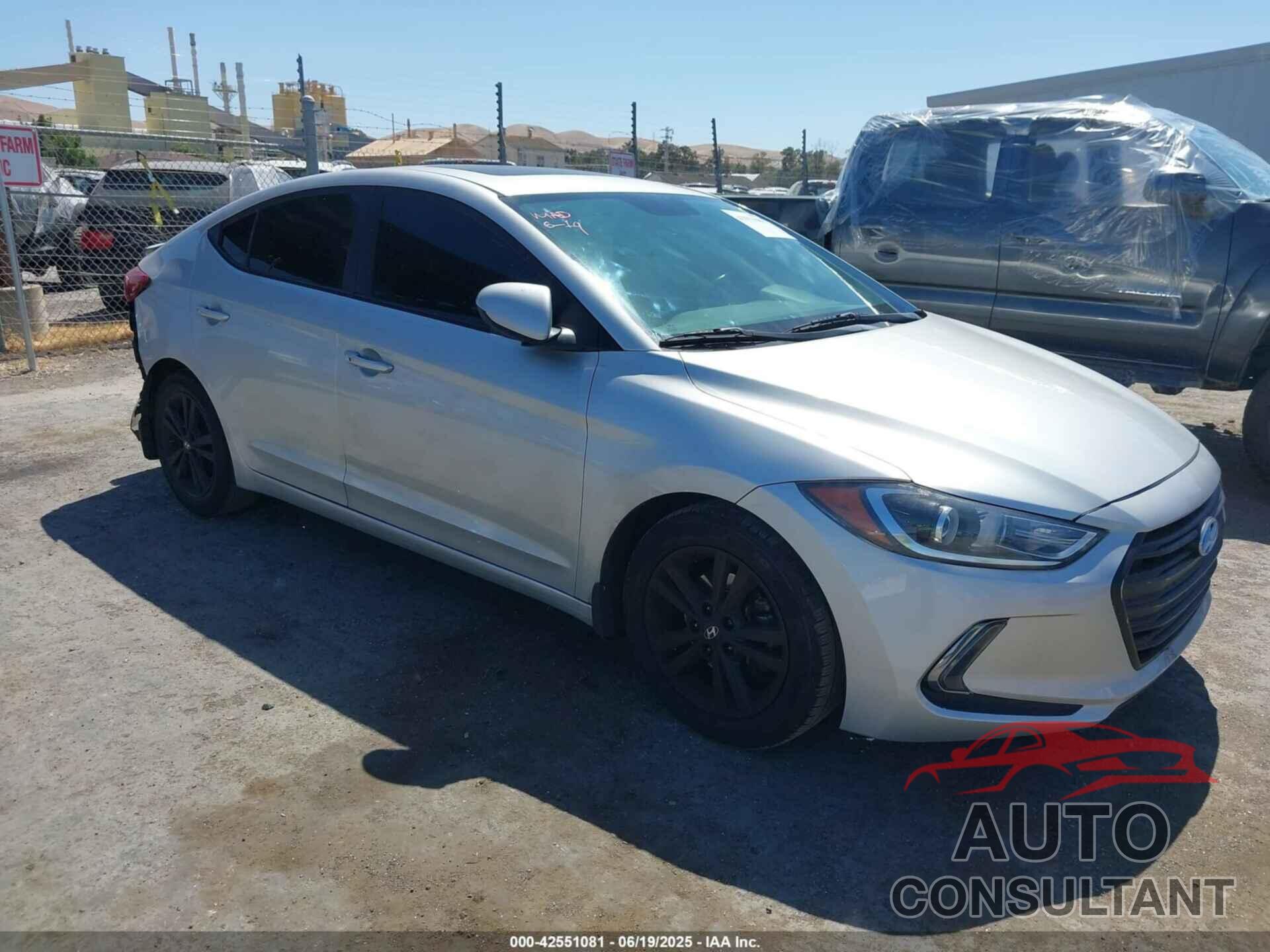 HYUNDAI ELANTRA 2017 - 5NPD84LF6HH194050