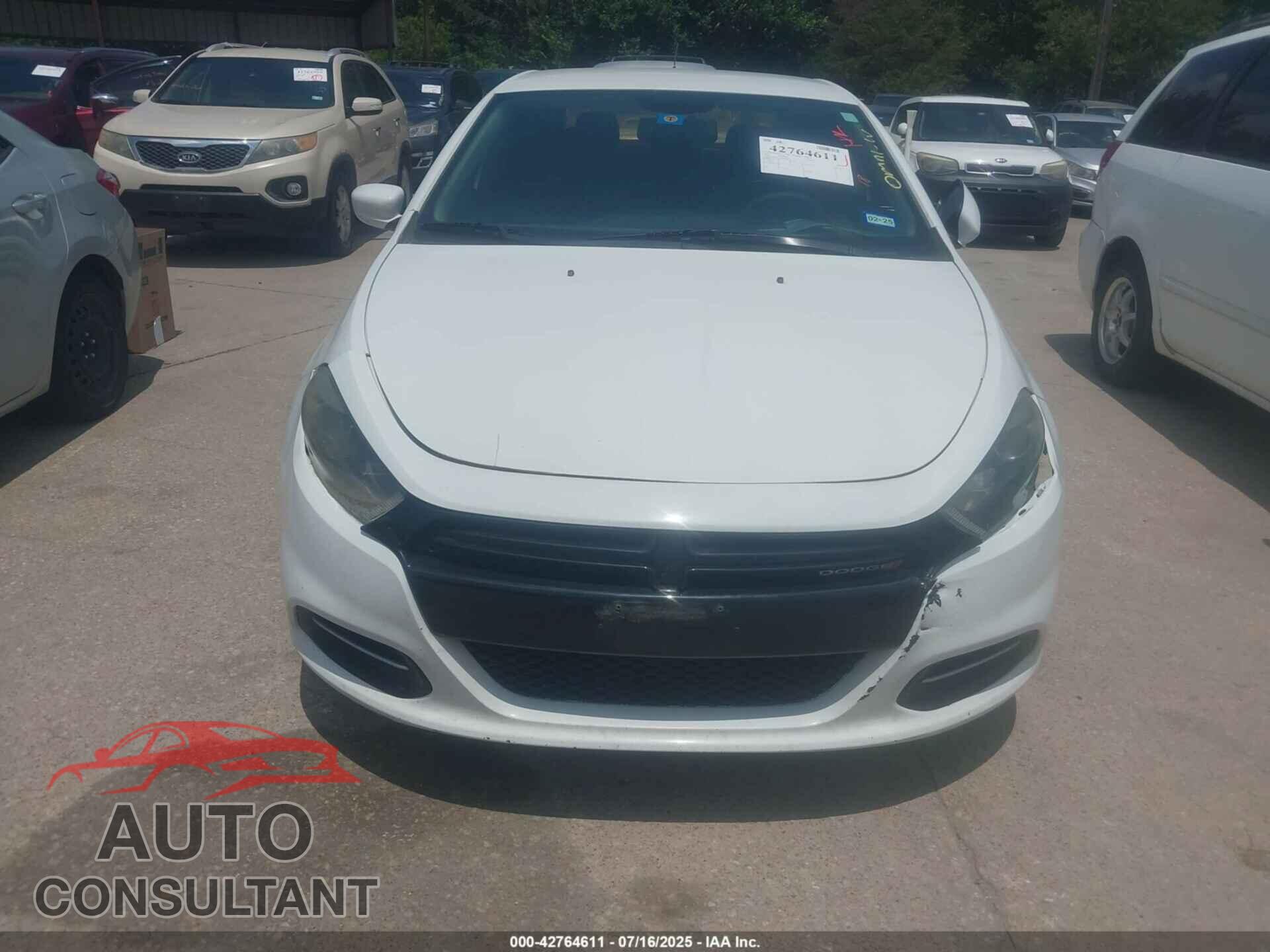 DODGE DART 2014 - 1C3CDFBB0ED794585