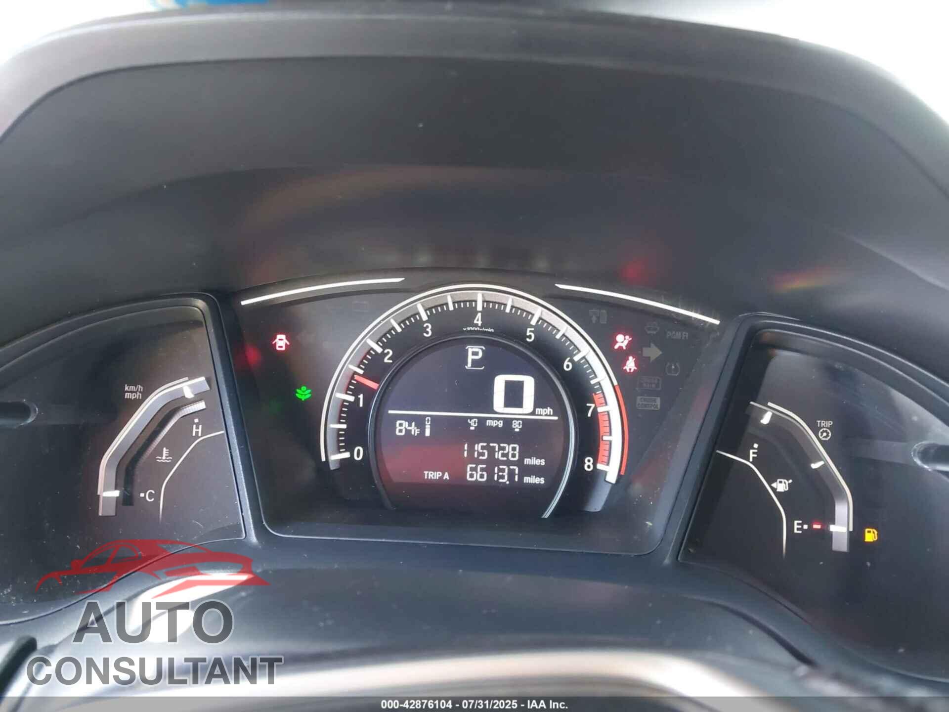 HONDA CIVIC 2017 - 2HGFC2F54HH541111