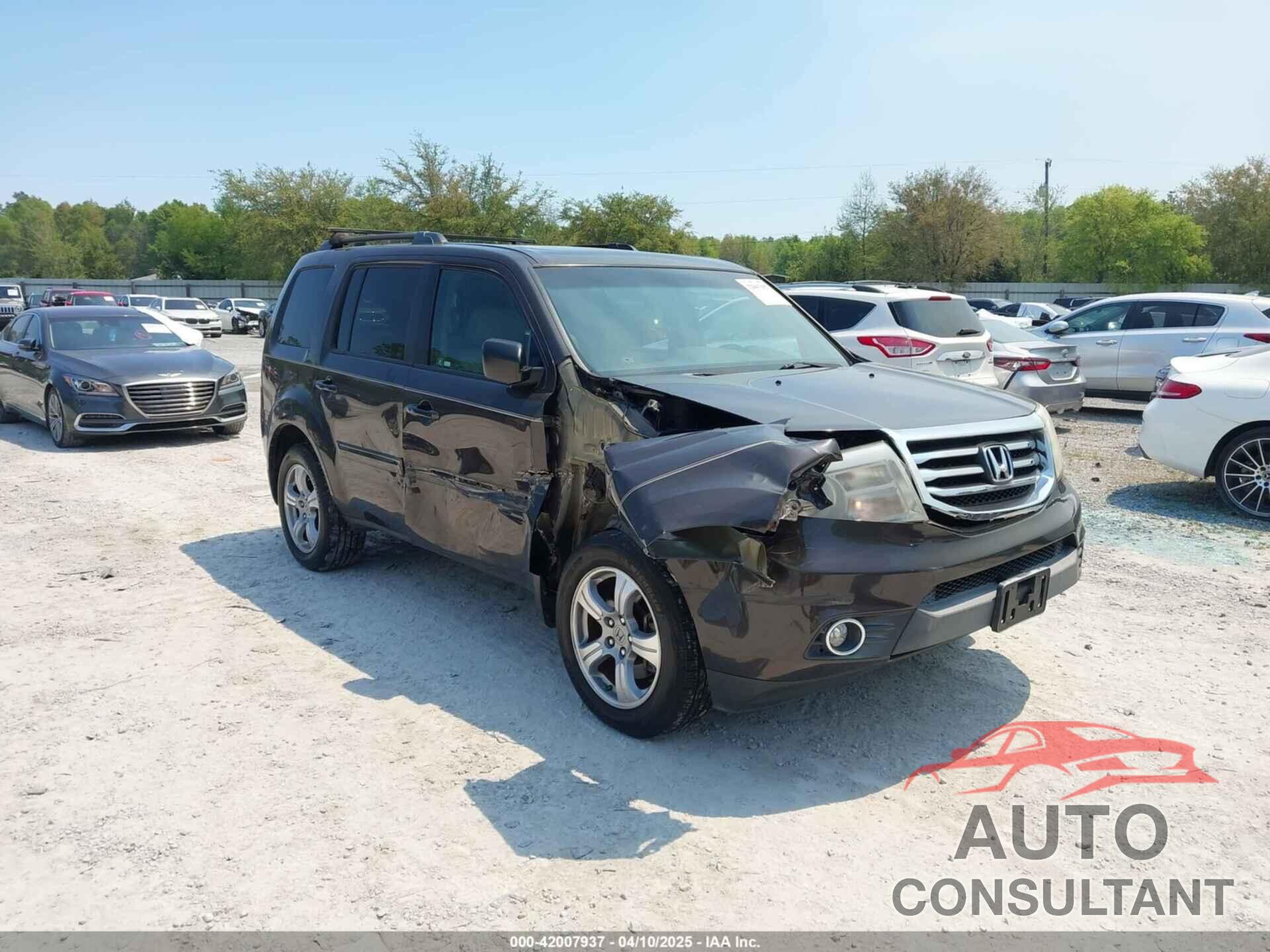 HONDA PILOT 2012 - 5FNYF3H54CB031289