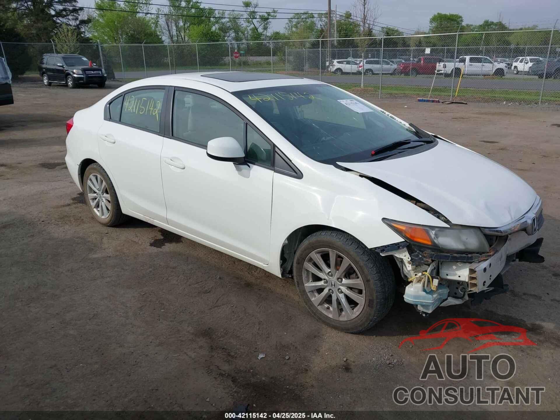 HONDA CIVIC 2012 - 19XFB2F97CE337668
