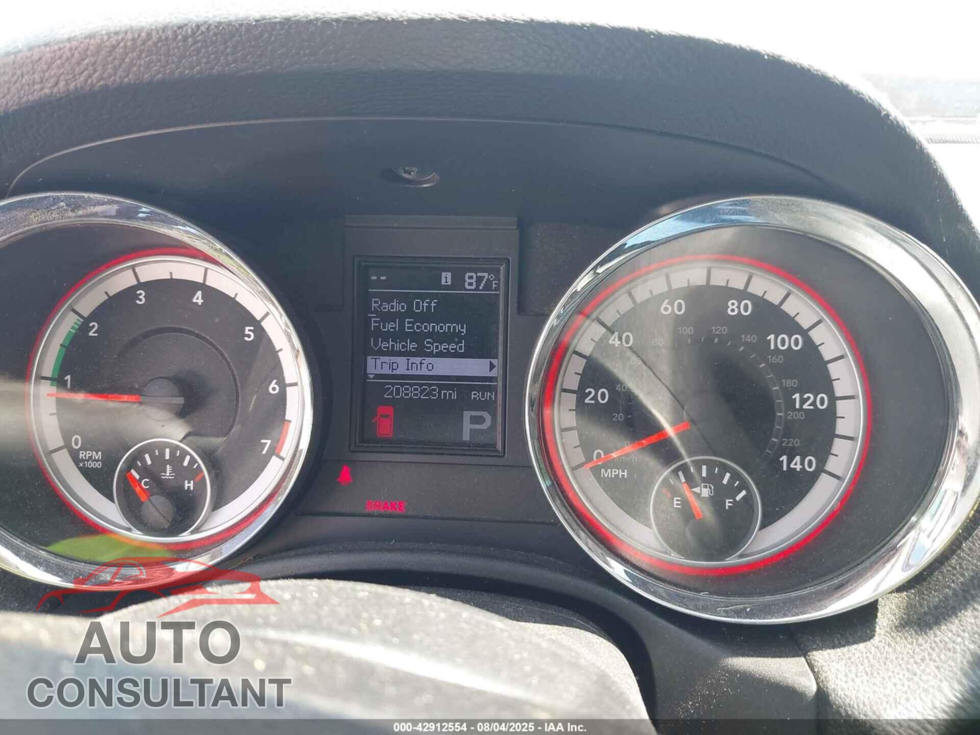 DODGE DURANGO 2012 - 1C4RDJAG3CC271411