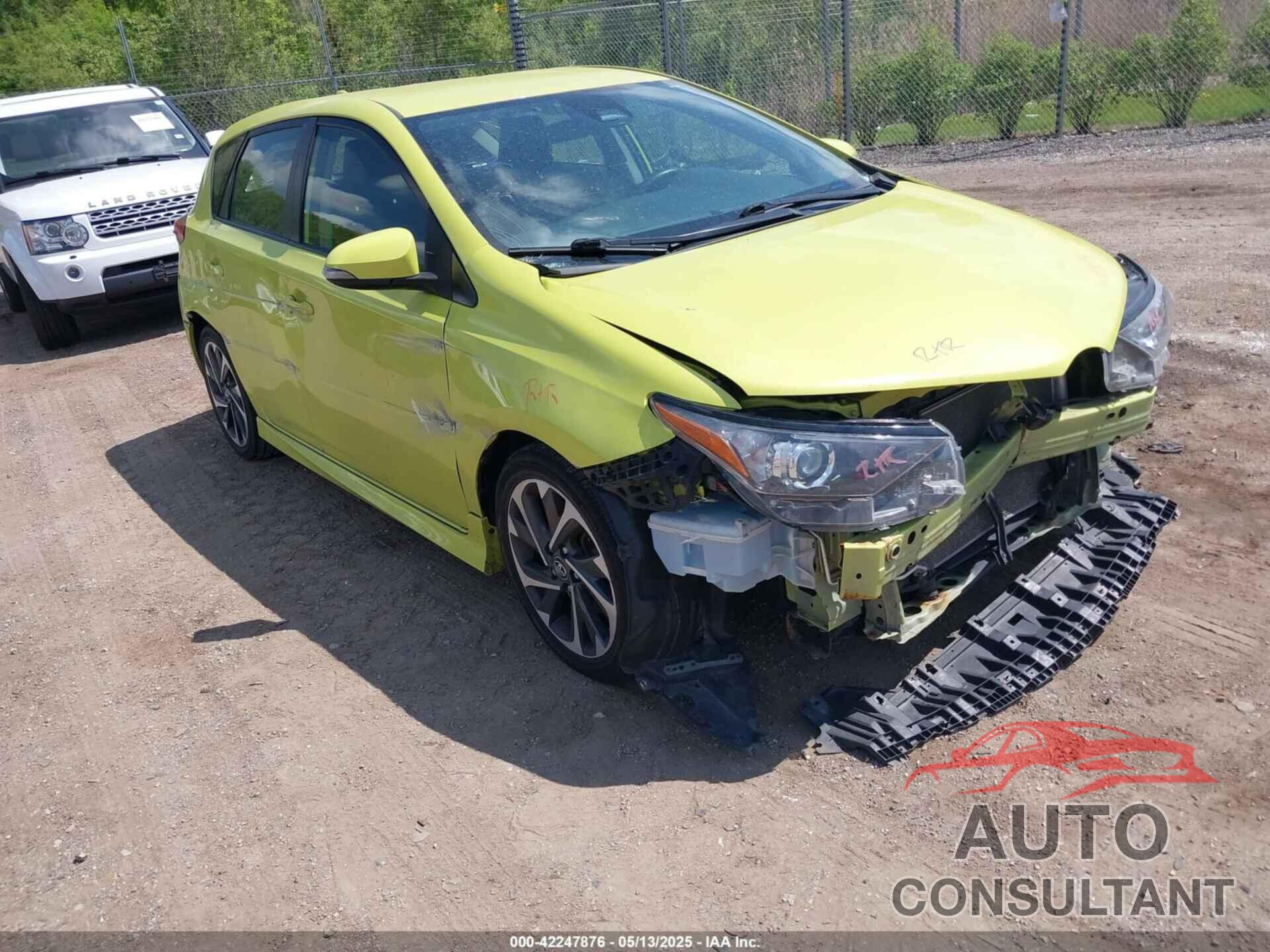TOYOTA COROLLA IM 2018 - JTNKARJE5JJ569079