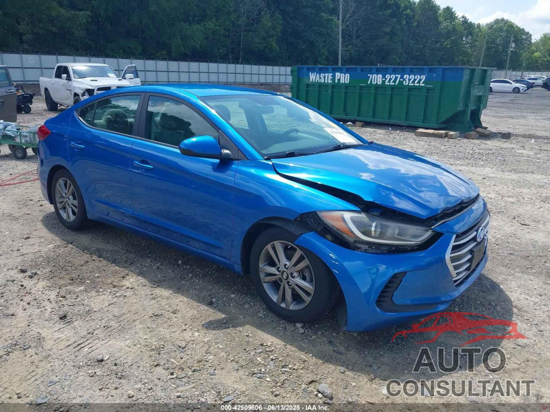 HYUNDAI ELANTRA 2017 - 5NPD84LF6HH092196
