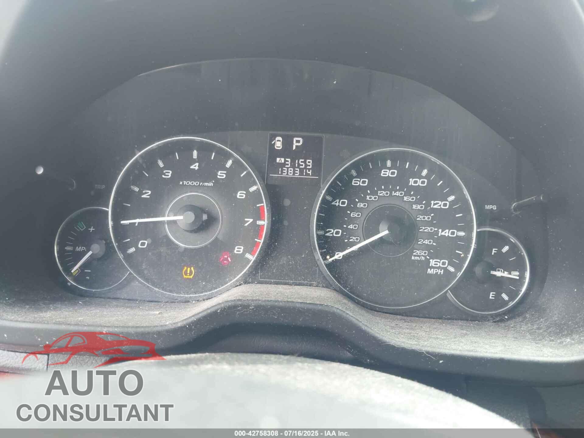 SUBARU LEGACY 2011 - 4S3BMDK64B2221016