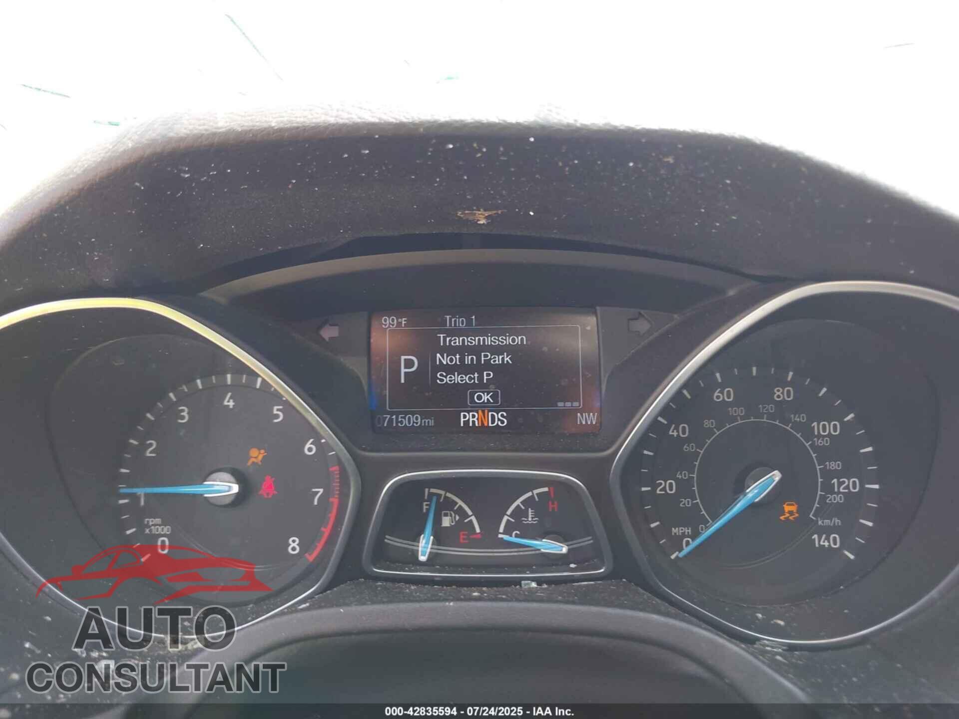 FORD FOCUS 2016 - 1FADP3F25GL314507