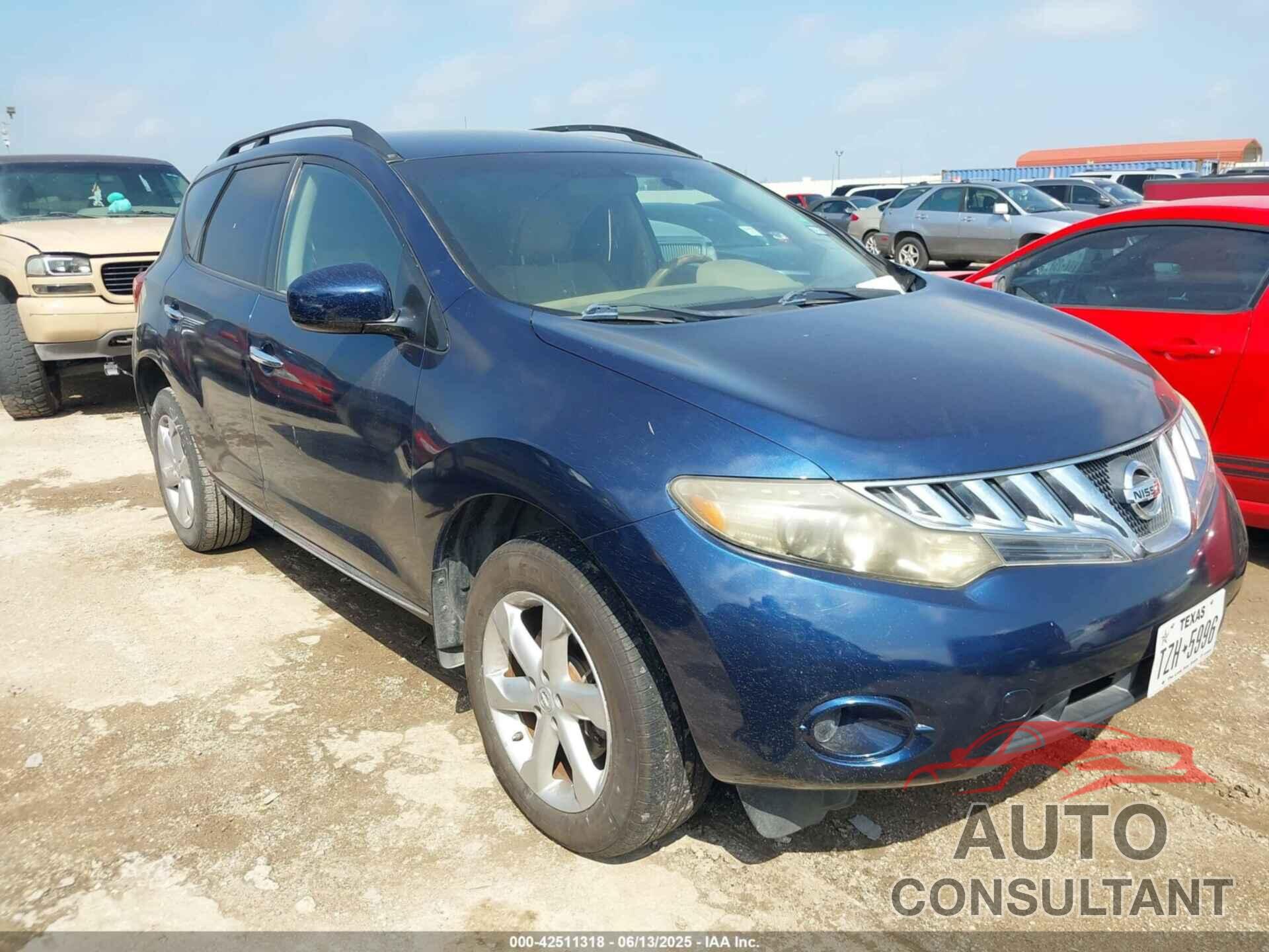 NISSAN MURANO 2009 - JN8AZ18U79W011146