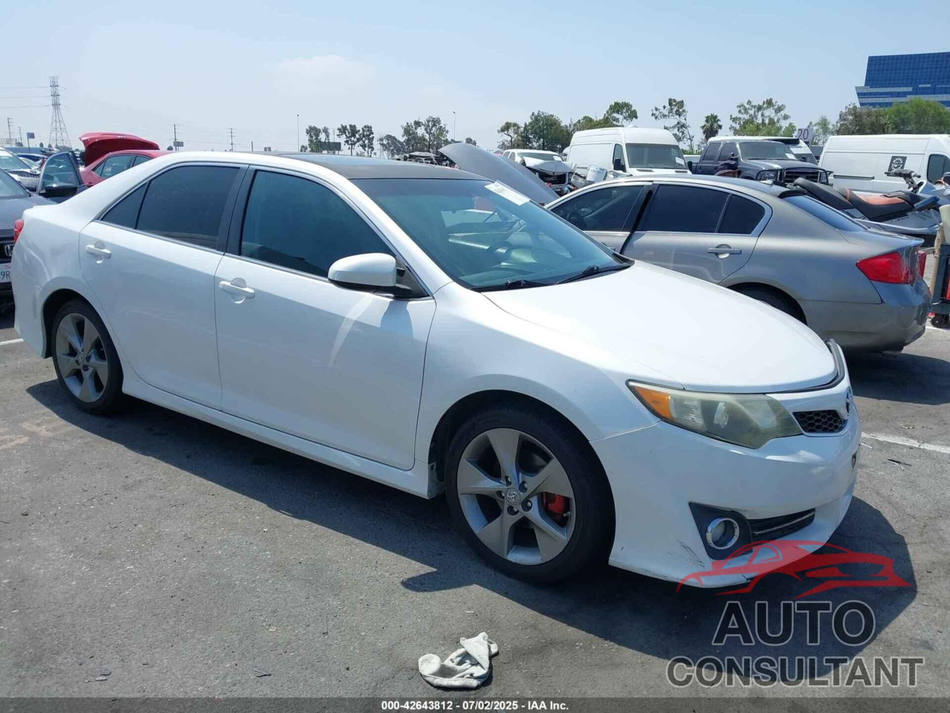 TOYOTA CAMRY 2012 - 4T1BF1FK8CU630704