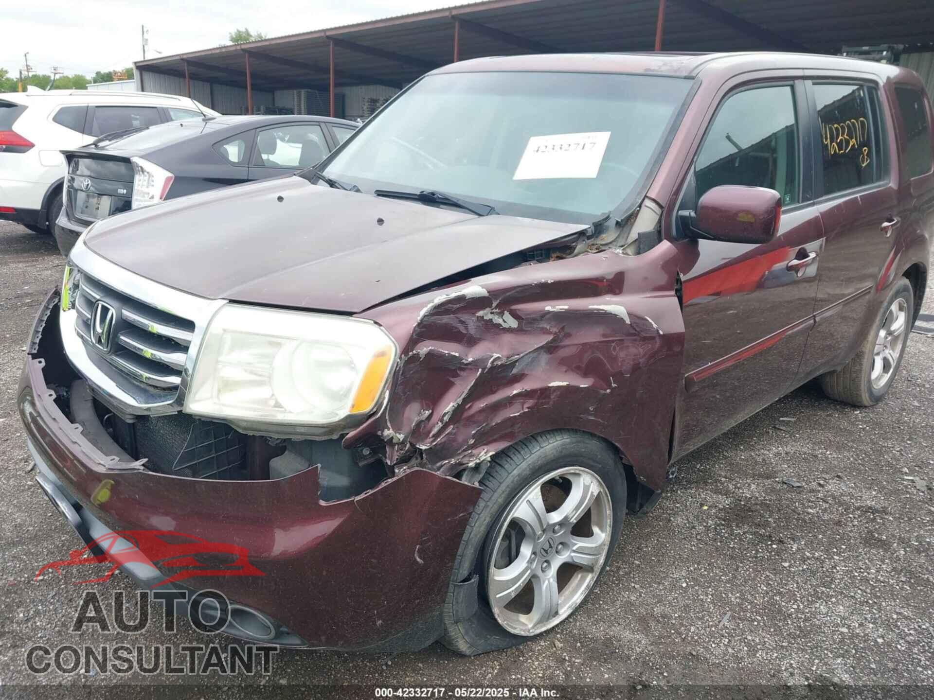 HONDA PILOT 2012 - 5FNYF4H5XCB077988
