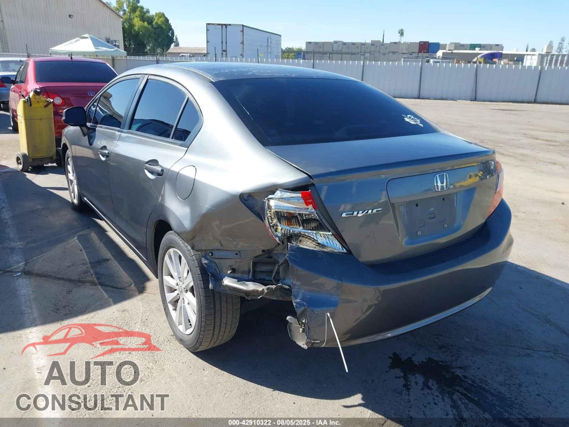 HONDA CIVIC 2012 - 19XFB2F84CE382302