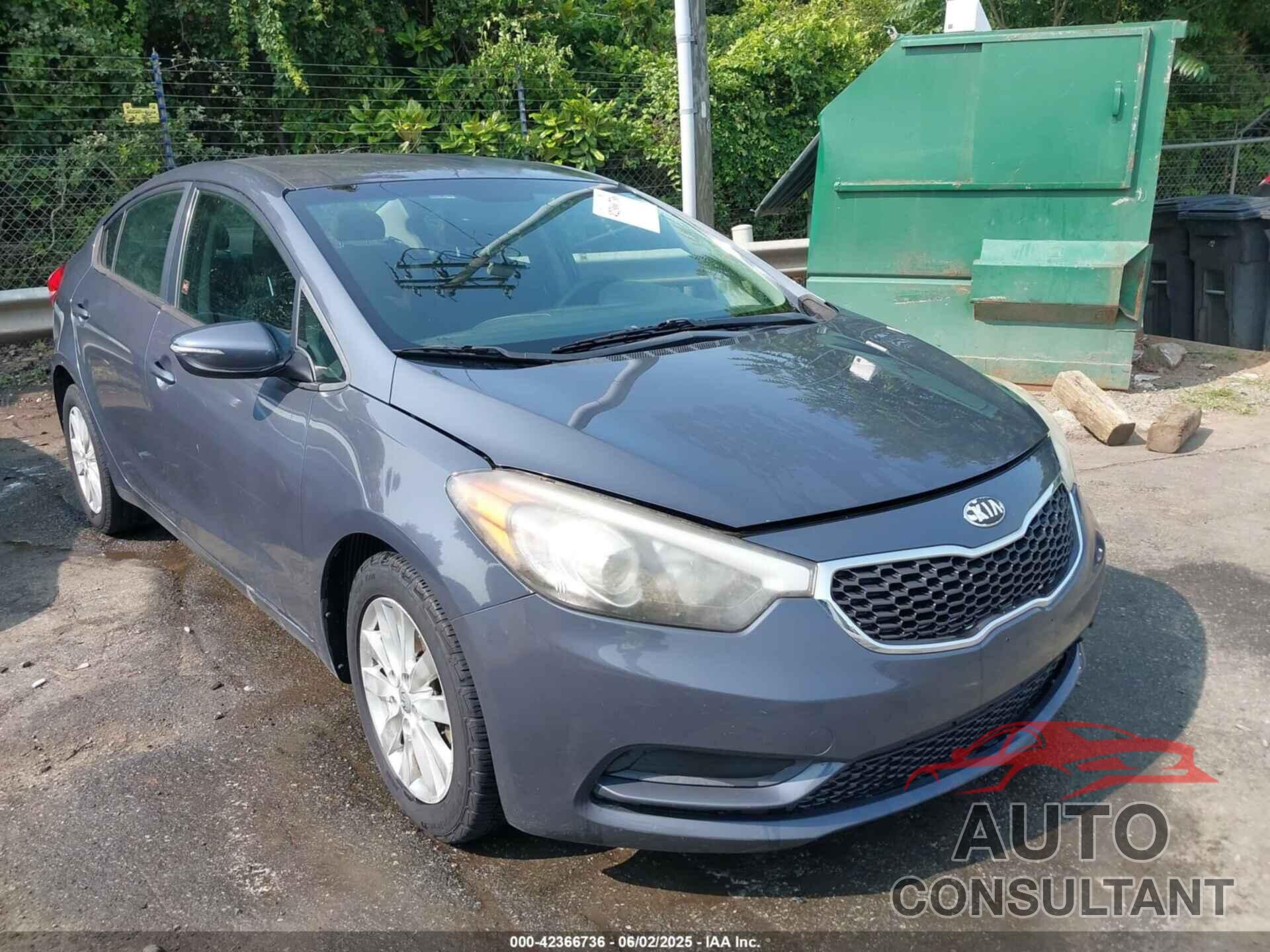 KIA FORTE 2014 - KNAFX4A60E5140444