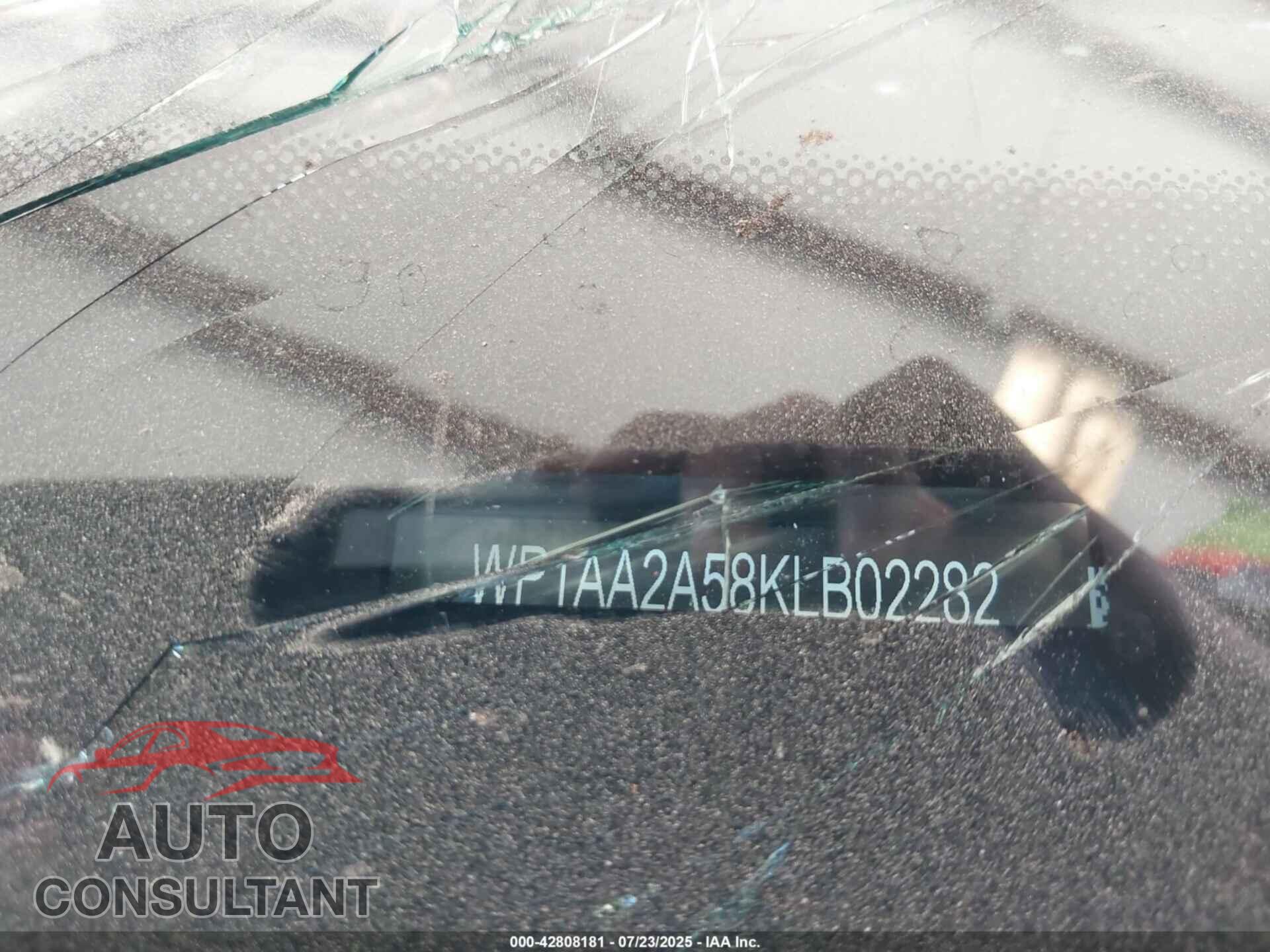 PORSCHE MACAN 2019 - WP1AA2A58KLB02282