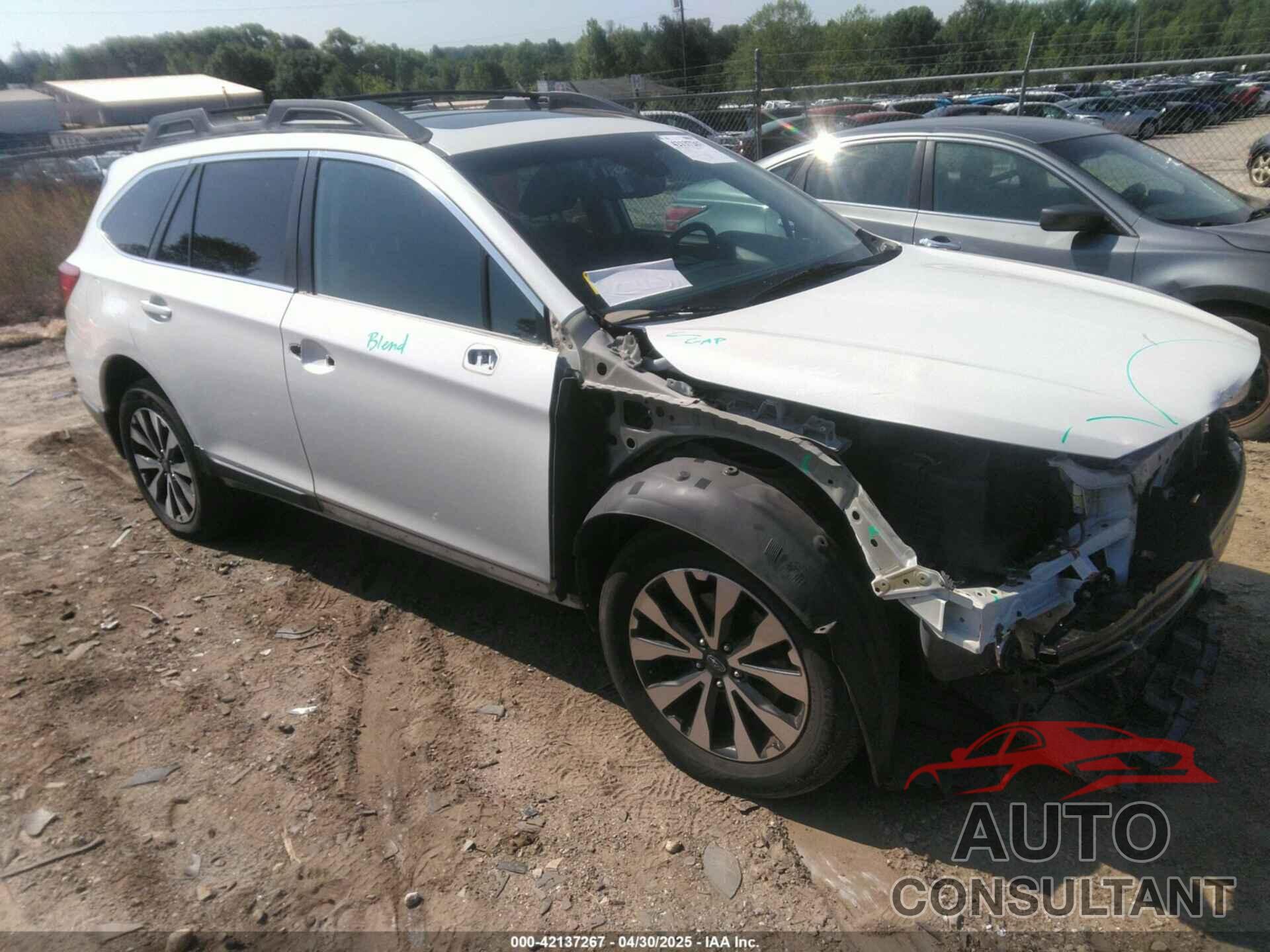SUBARU OUTBACK 2017 - 4S4BSANC4H3264713