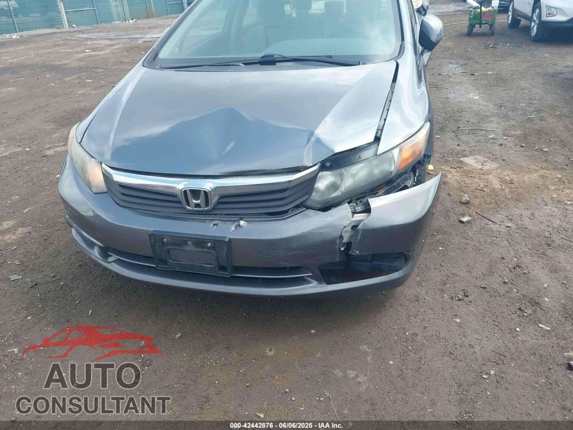 HONDA CIVIC 2012 - 19XFB2F80CE089786