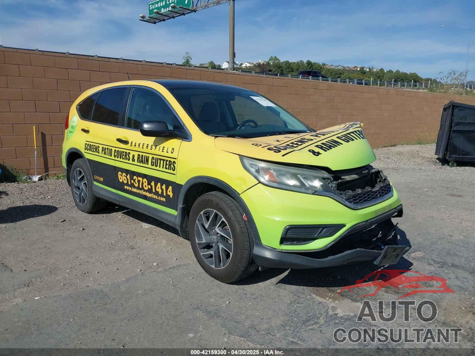 HONDA CR-V 2016 - 2HKRM4H43GH671993