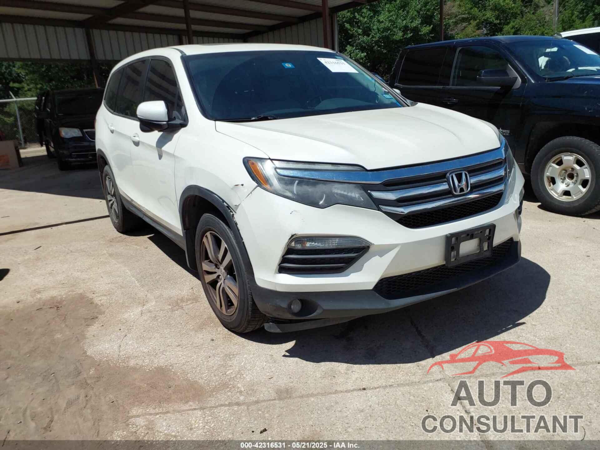 HONDA PILOT 2016 - 5FNYF5H53GB016137