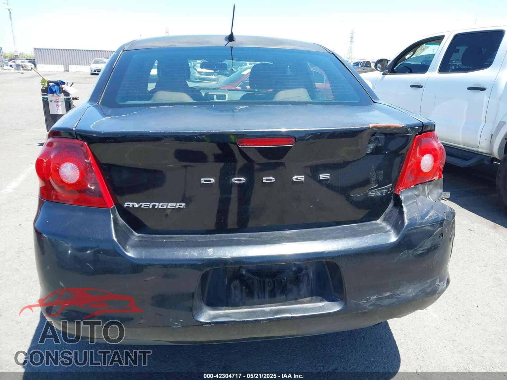 DODGE AVENGER 2012 - 1C3CDZCB3CN178080