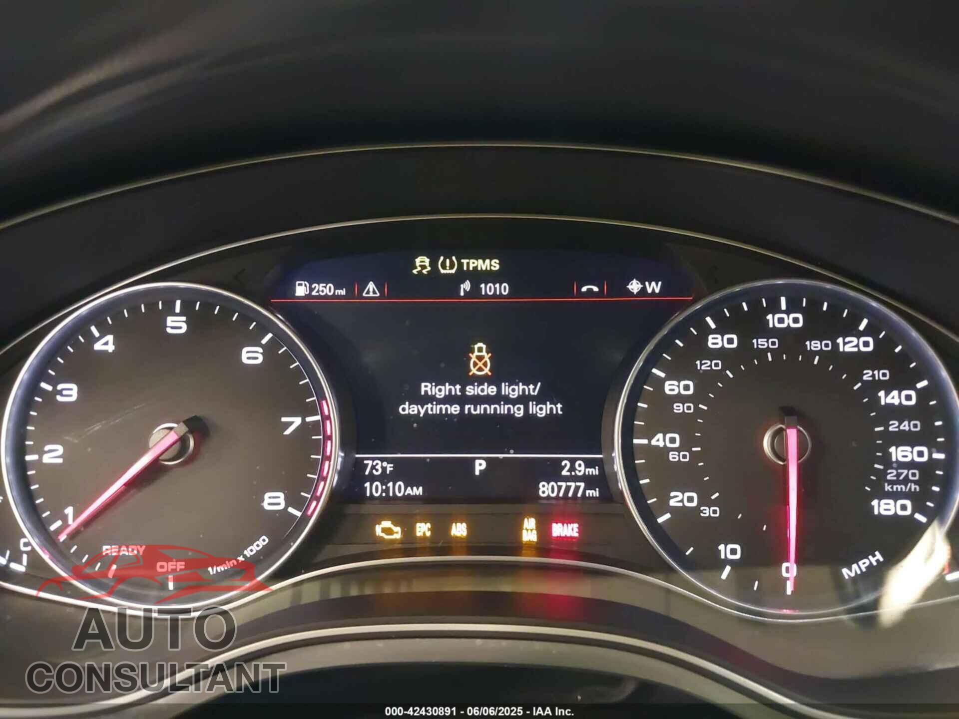 AUDI A6 2017 - WAUF8AFC3HN070467