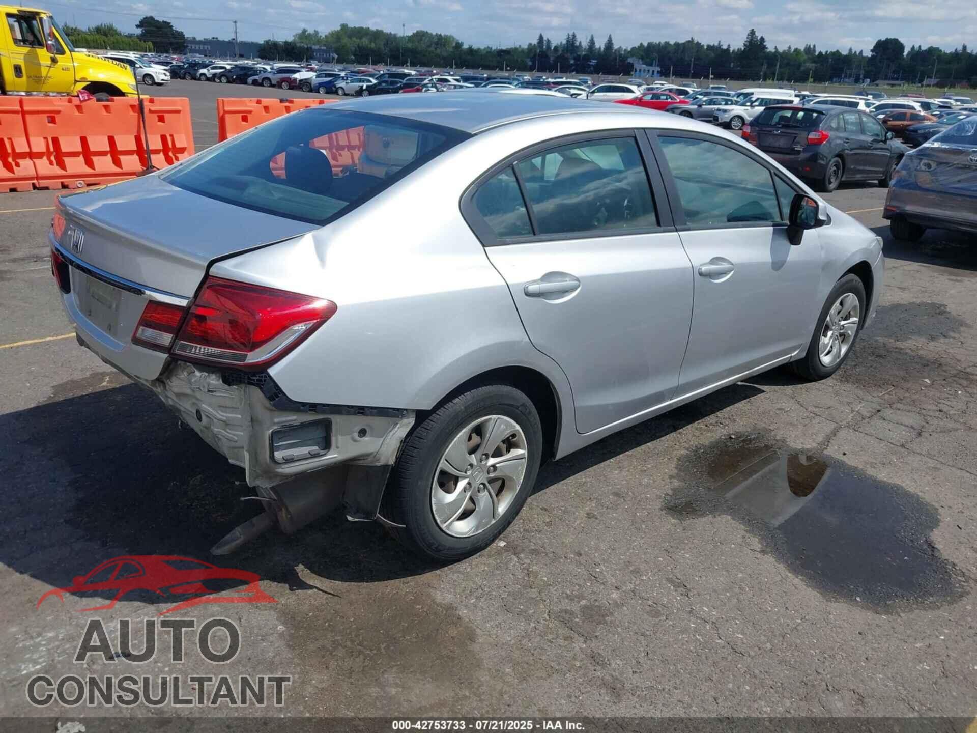 HONDA CIVIC 2013 - 19XFB2F57DE253199
