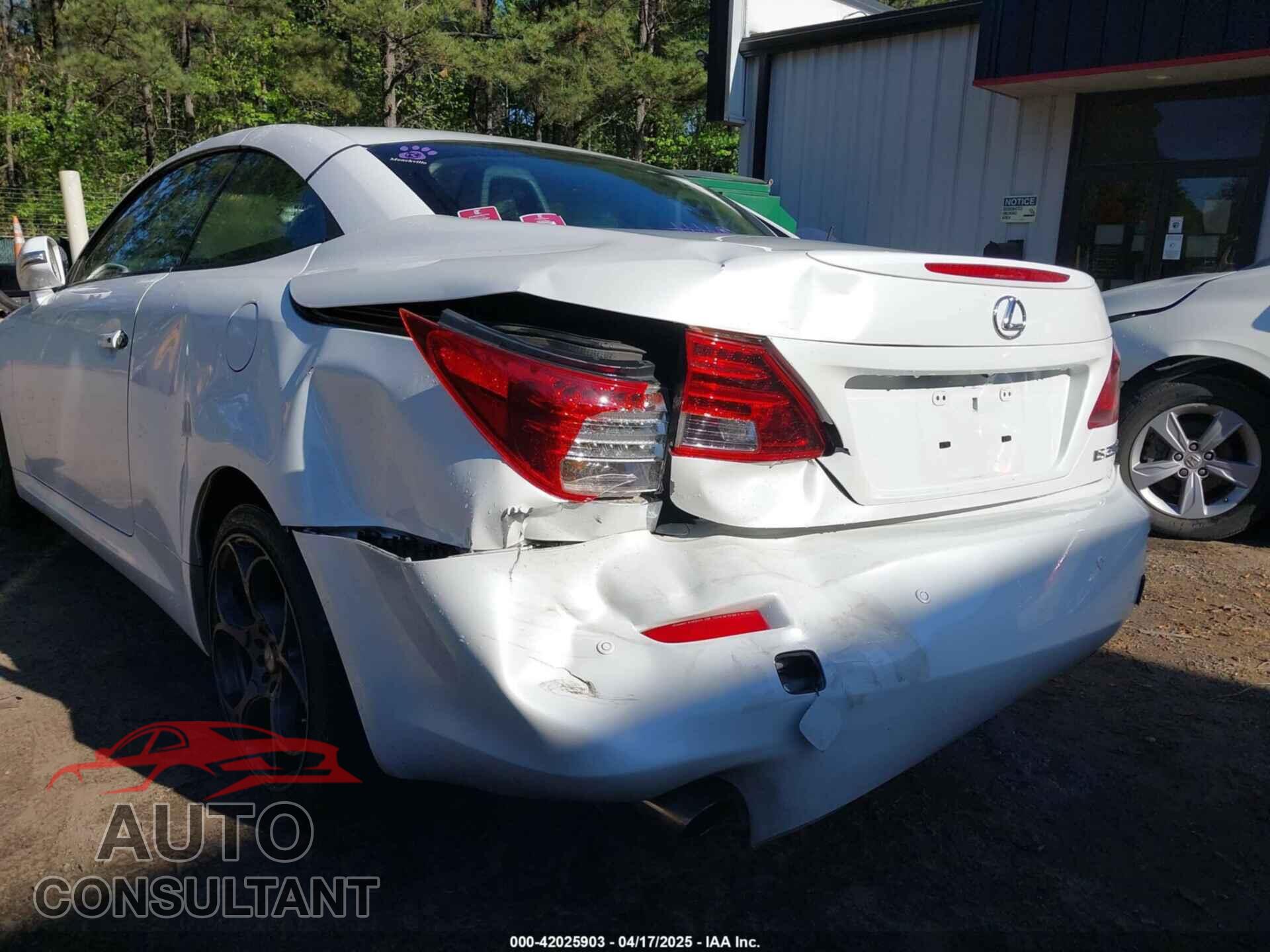 LEXUS IS 250C 2012 - JTHFF2C20C2524497