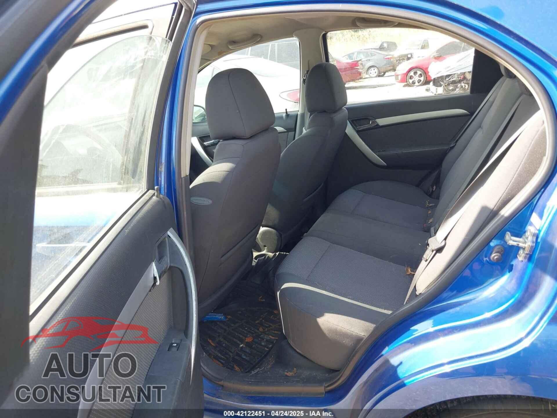 CHEVROLET AVEO 2011 - KL1TD5DE8BB137545